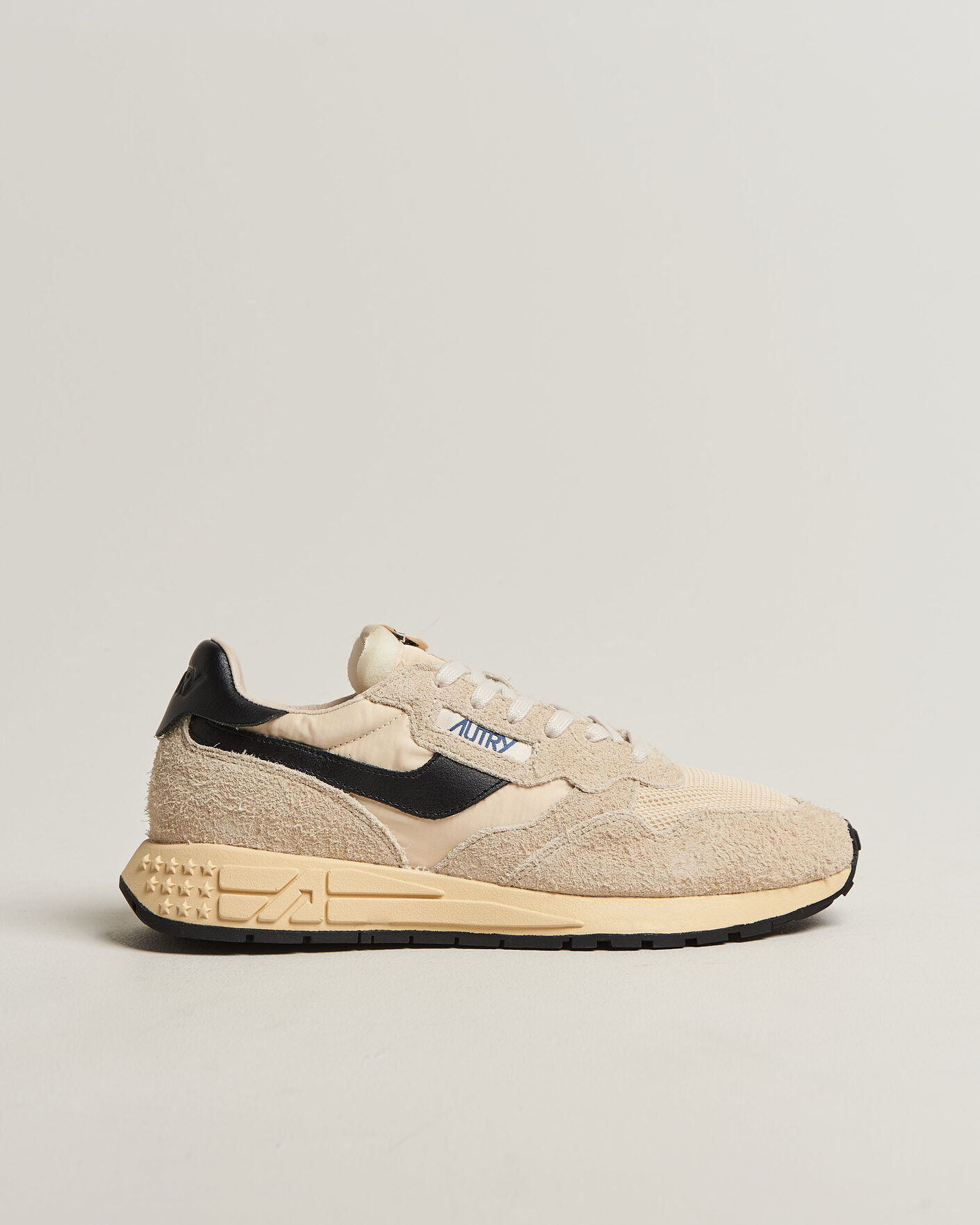 Heren | Sneakers | Autry | Reelwind Running Sneaker Ecru/Black