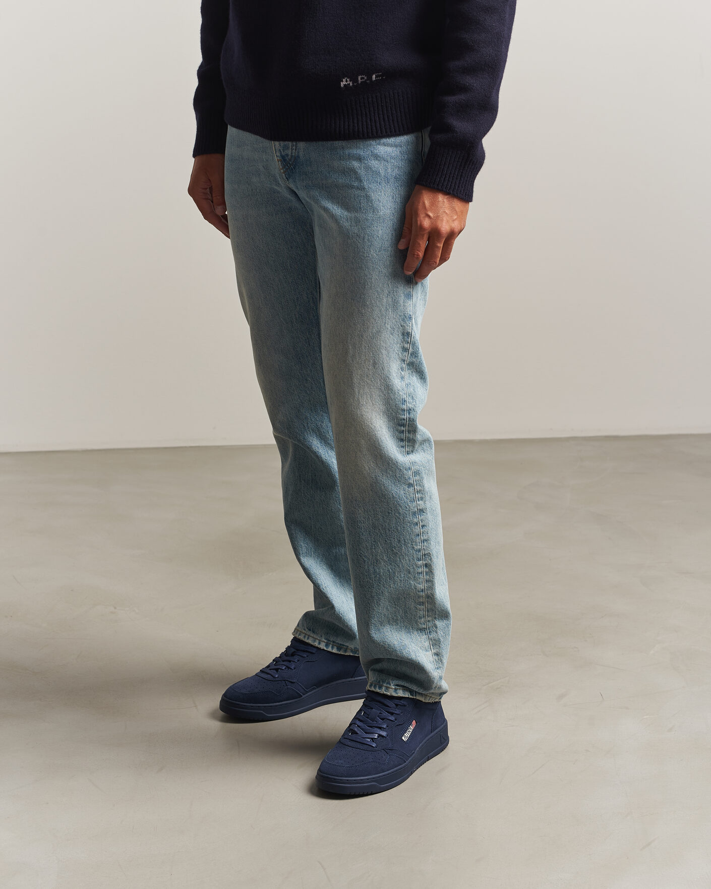 Heren | Sneakers | Autry | Medalist Low Suede Sneaker Navy