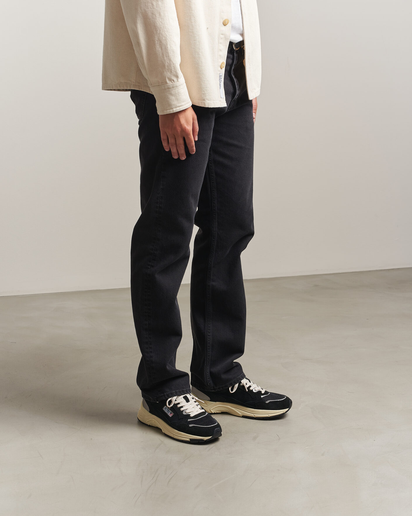 Heren | Sneakers | Autry | Hyperway Low Suede Running Sneaker Black