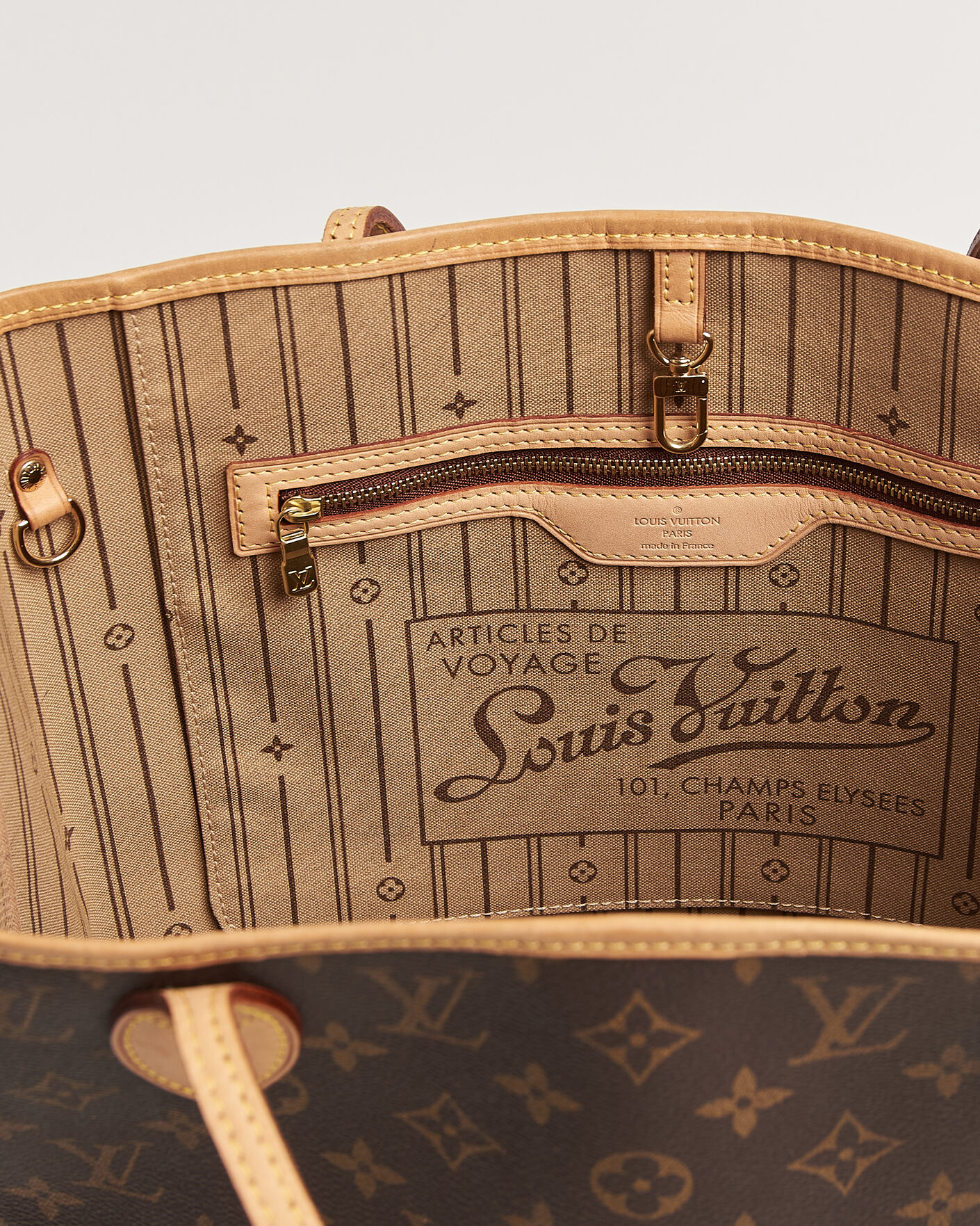 Heren | Pre-Owned & Vintage Bags | Louis Vuitton Pre-Owned | Neverfull MM Monogram