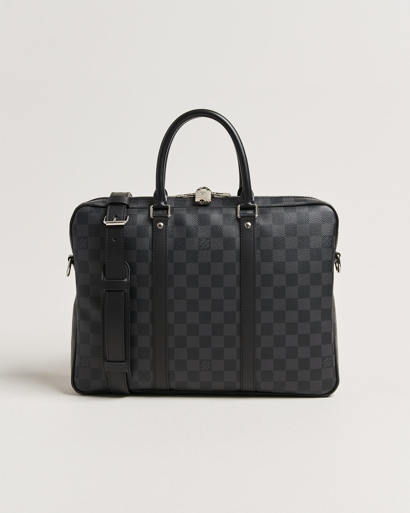 Heren | Louis Vuitton Pre-Owned Porte Documents Damier Graphite | Louis Vuitton Pre-Owned | Porte Documents Damier Graphite