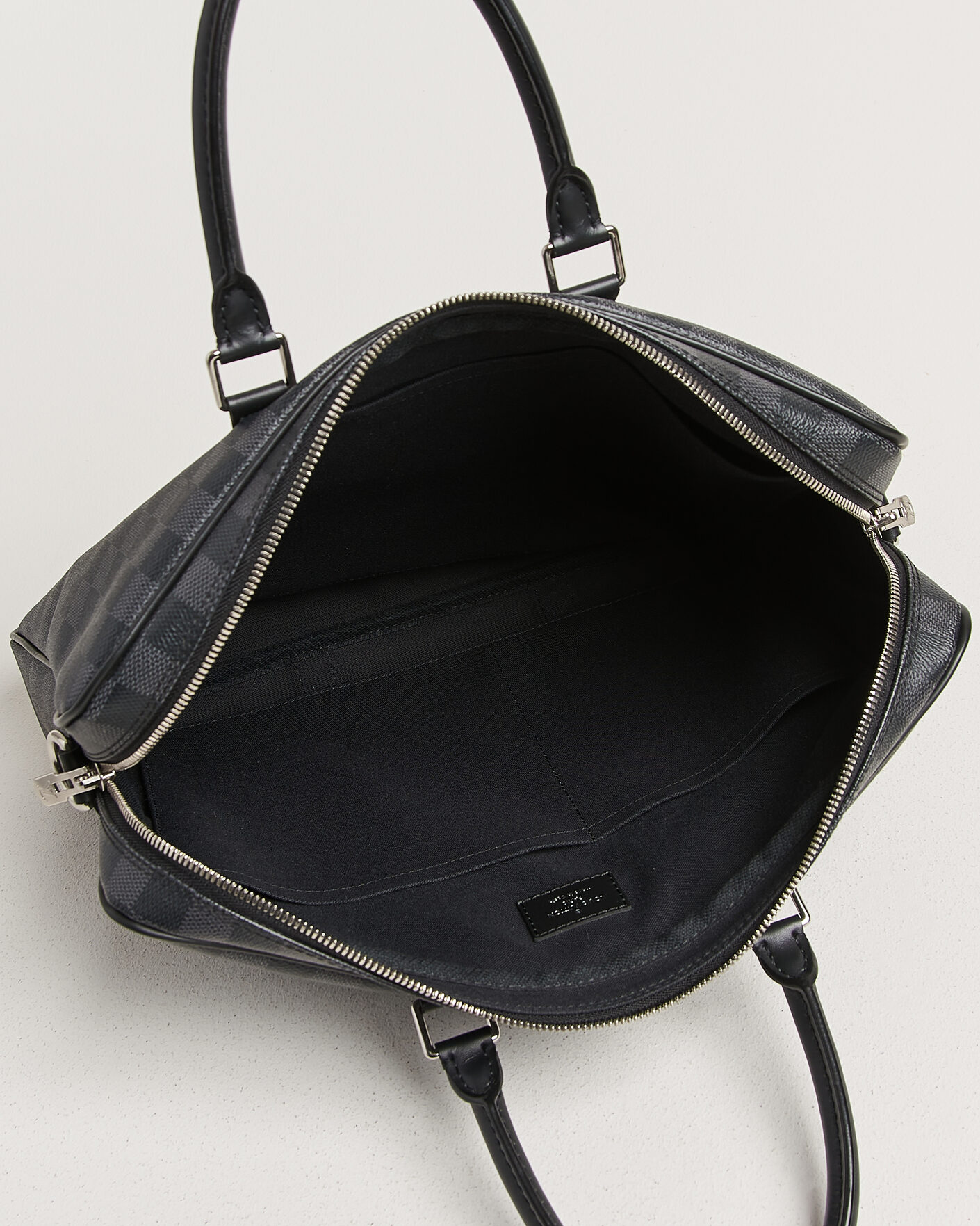 Heren | Pre-Owned & Vintage Bags | Louis Vuitton Pre-Owned | Porte Documents Damier Graphite