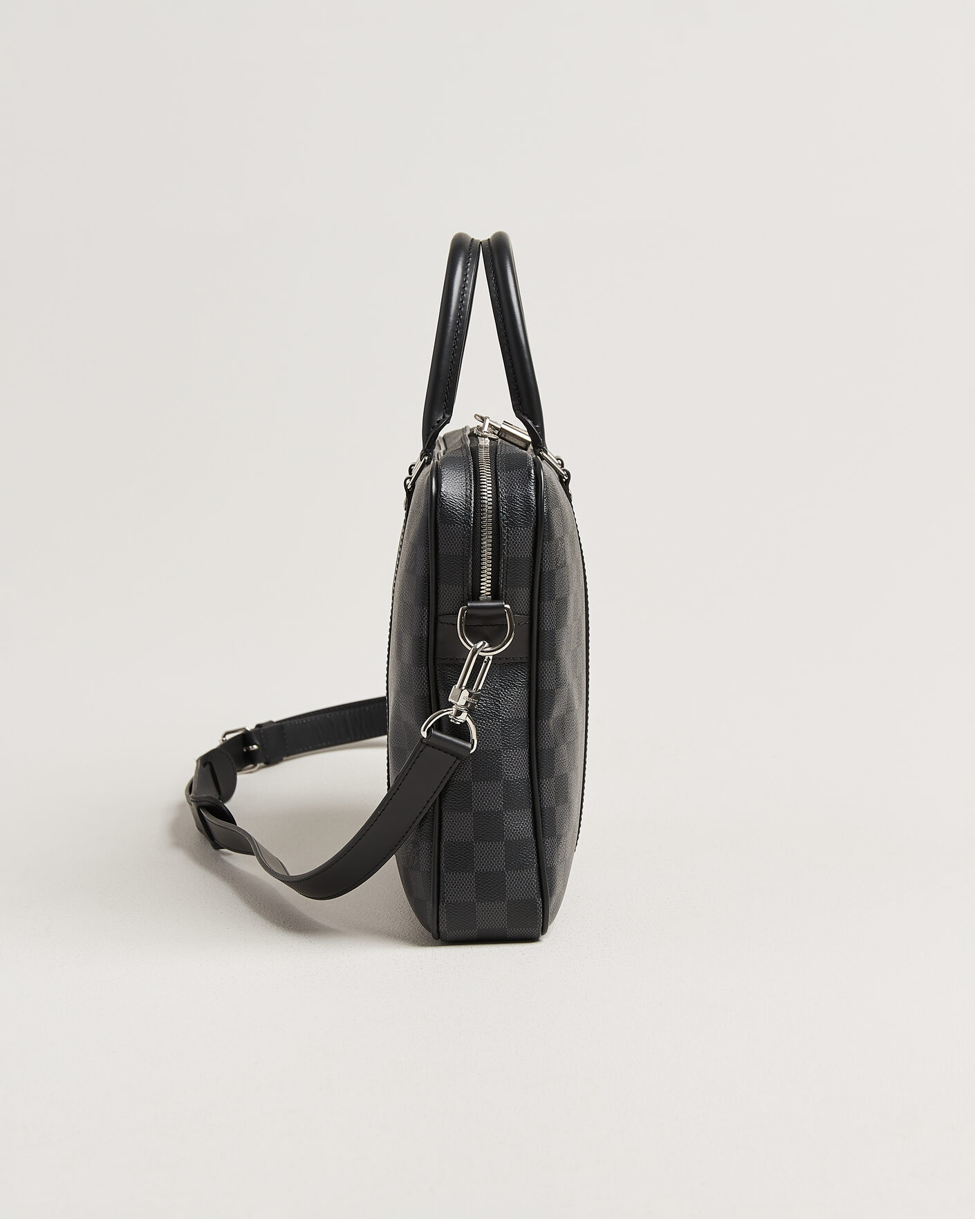 Heren | Pre-Owned & Vintage Bags | Louis Vuitton Pre-Owned | Porte Documents Damier Graphite