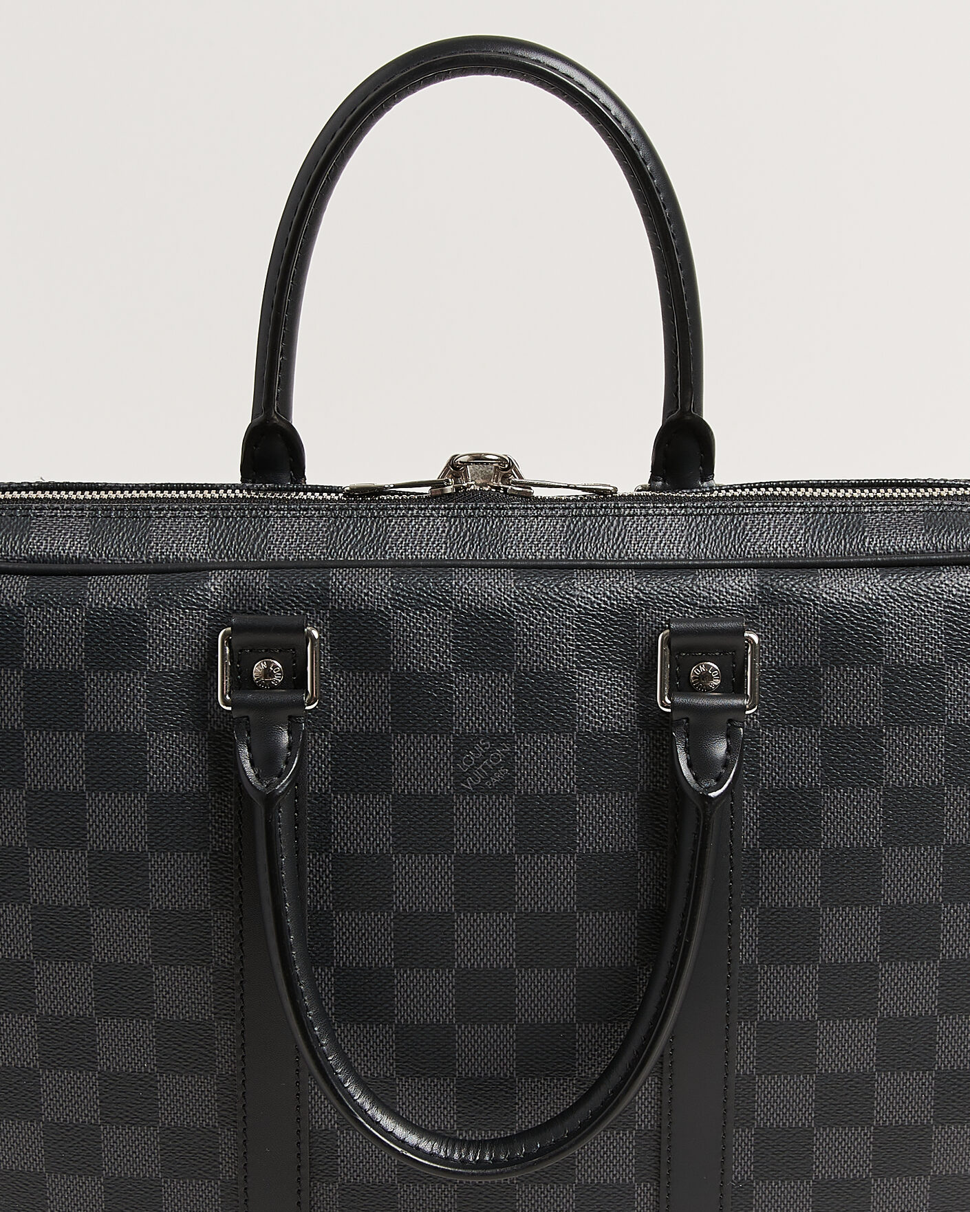 Heren | Louis Vuitton Pre-Owned Porte Documents Damier Graphite | Louis Vuitton Pre-Owned | Porte Documents Damier Graphite