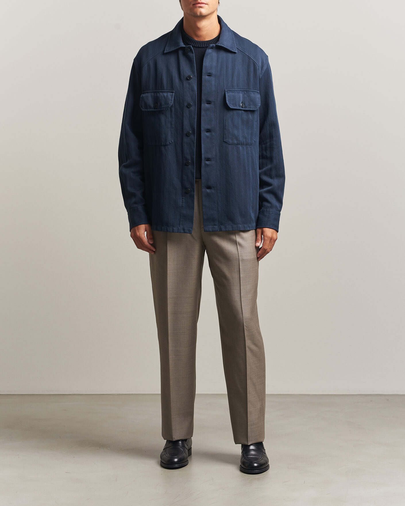 Heren | Overhemden | Ralph Lauren Purple Label | Long Sleeve Shirt Racing Navy