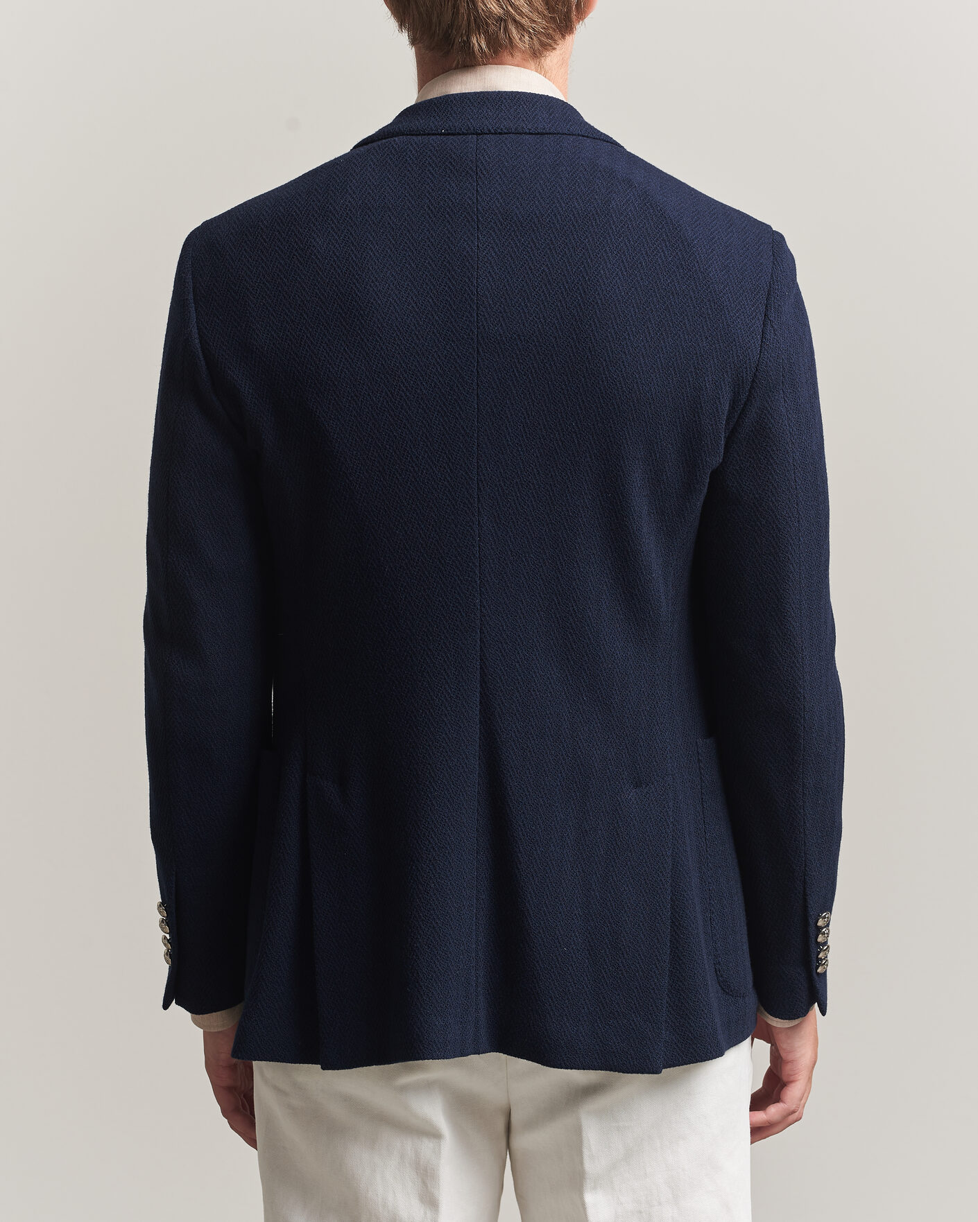 Heren | Blazers | Ralph Lauren Purple Label | Cashmere/Silk Herringbone Blazer Navy