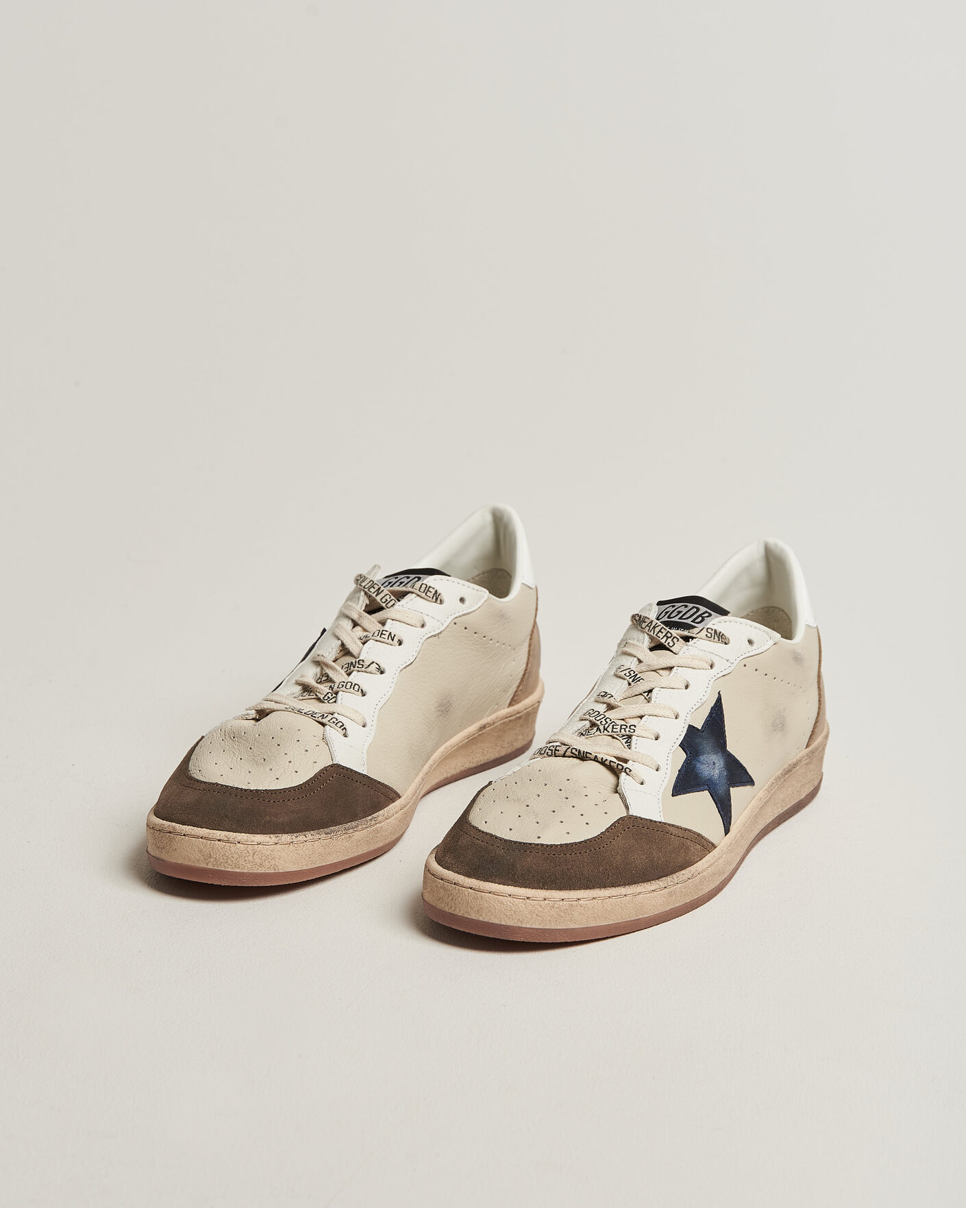 Heren | Sneakers | Golden Goose | Ball Star Sneakers Cream/Grey