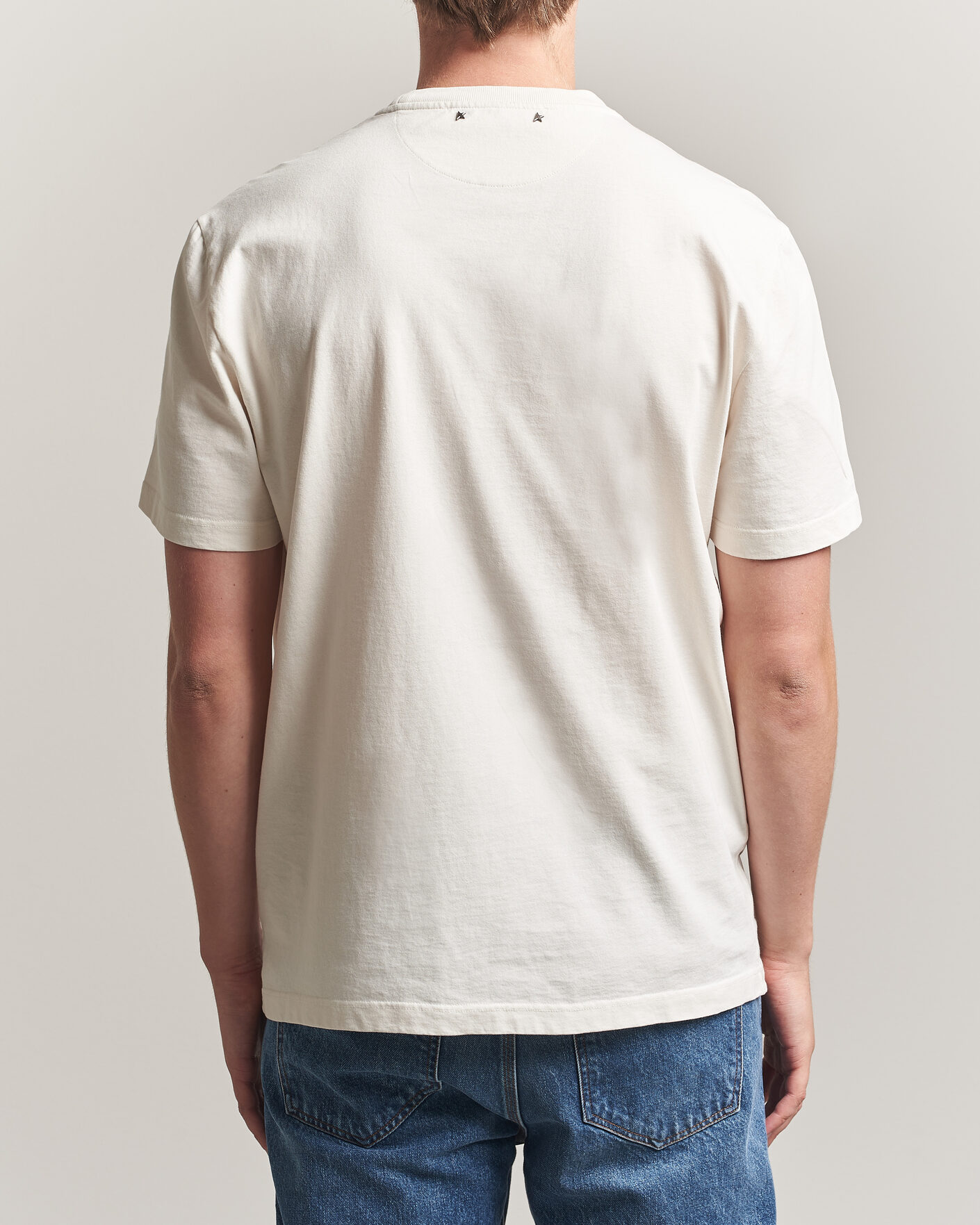 Heren | T-shirts | Golden Goose | Journey Print T-Shirt Heritage White