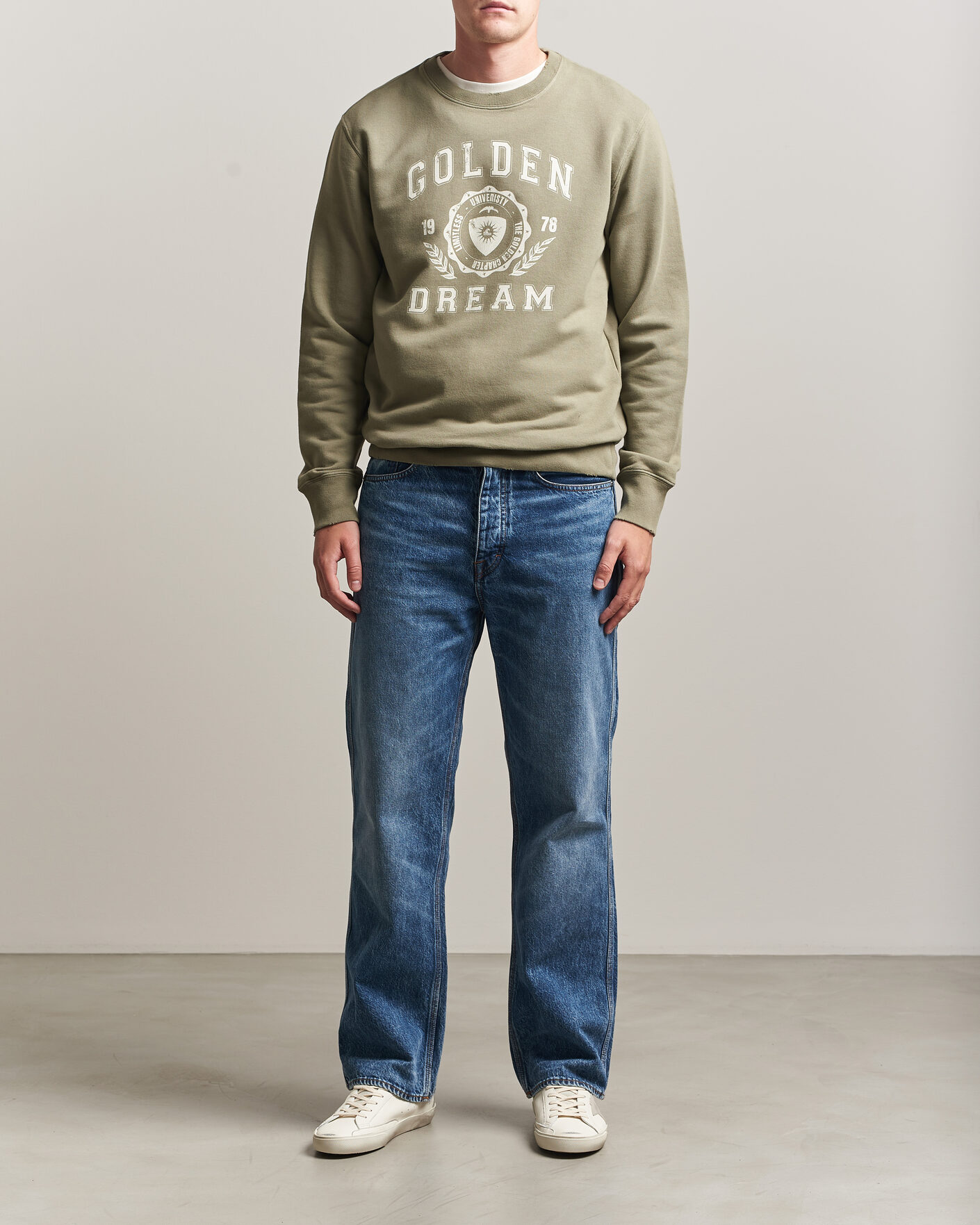 Heren | Truien | Golden Goose | Garment Dyed Sweatshirt Vintage Kalamata