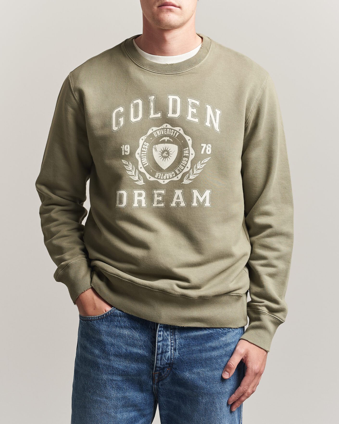Heren | Truien | Golden Goose | Garment Dyed Sweatshirt Vintage Kalamata