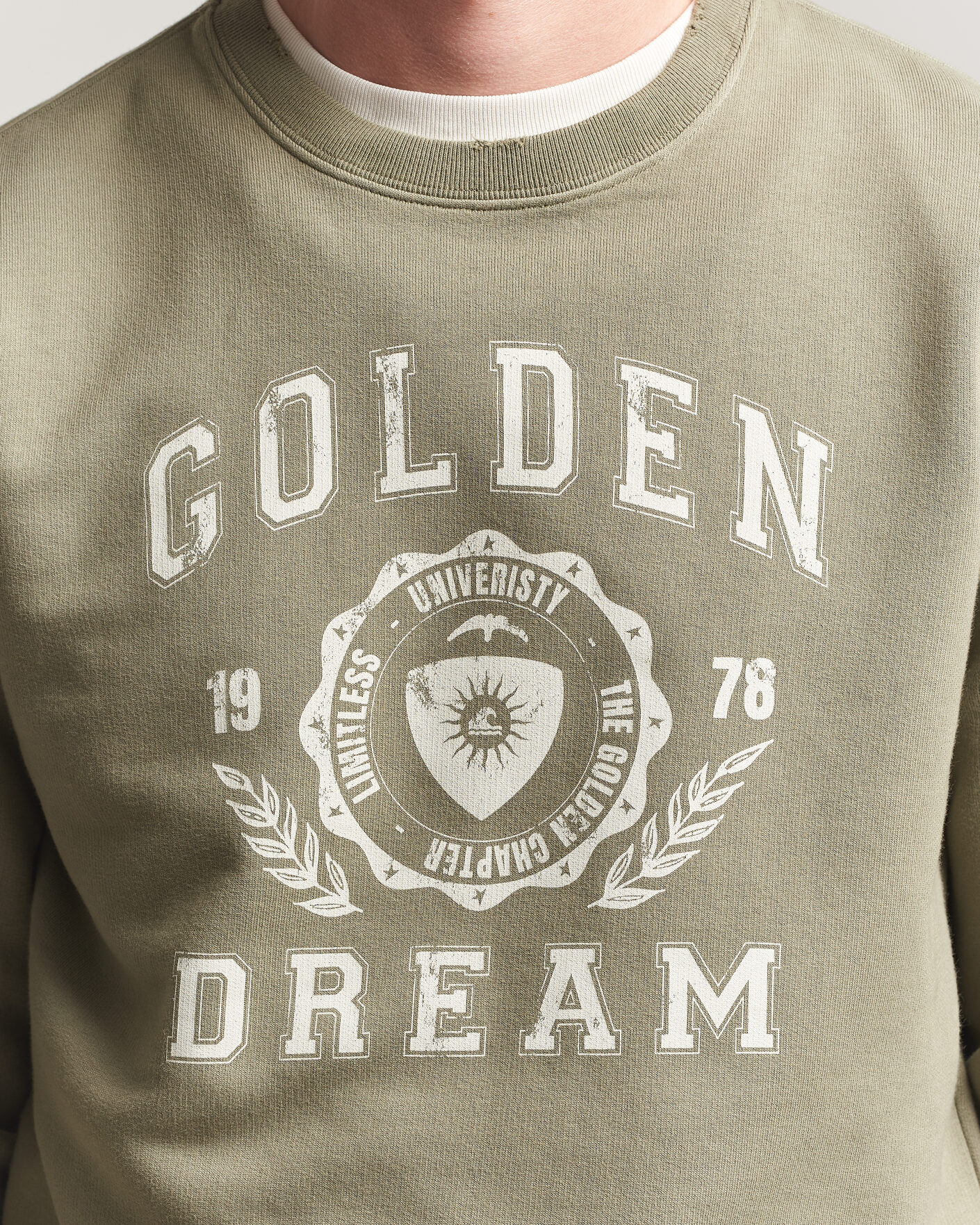 Heren | Truien | Golden Goose | Garment Dyed Sweatshirt Vintage Kalamata