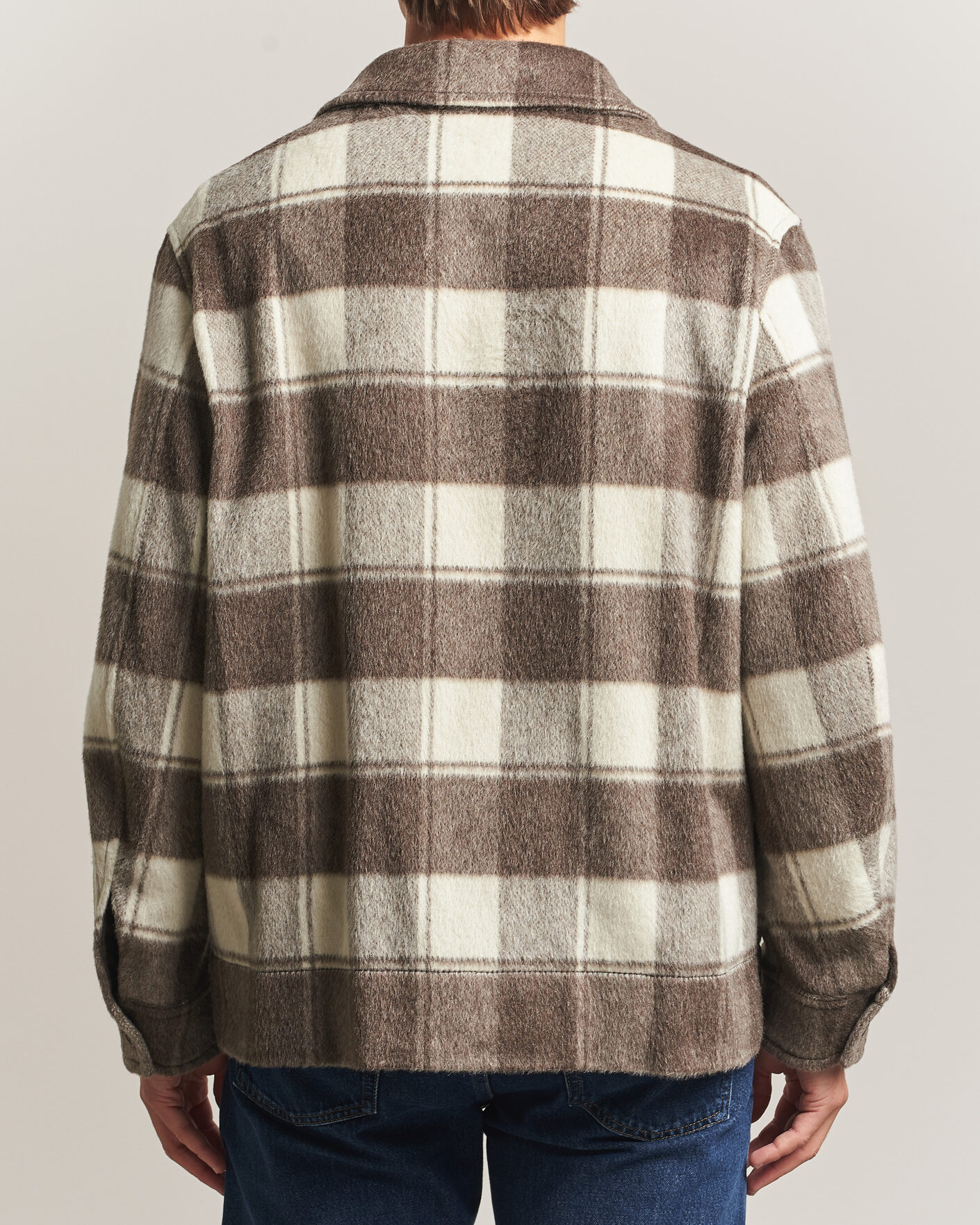 Heren | Jassen | Golden Goose | Wool/Mohair Work Jacket Brown/White