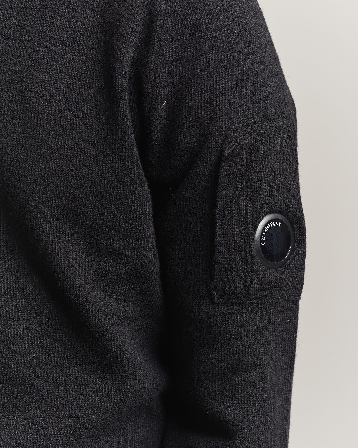Heren | Truien | C.P. Company | Knitted Lambswool Crew Neck Black