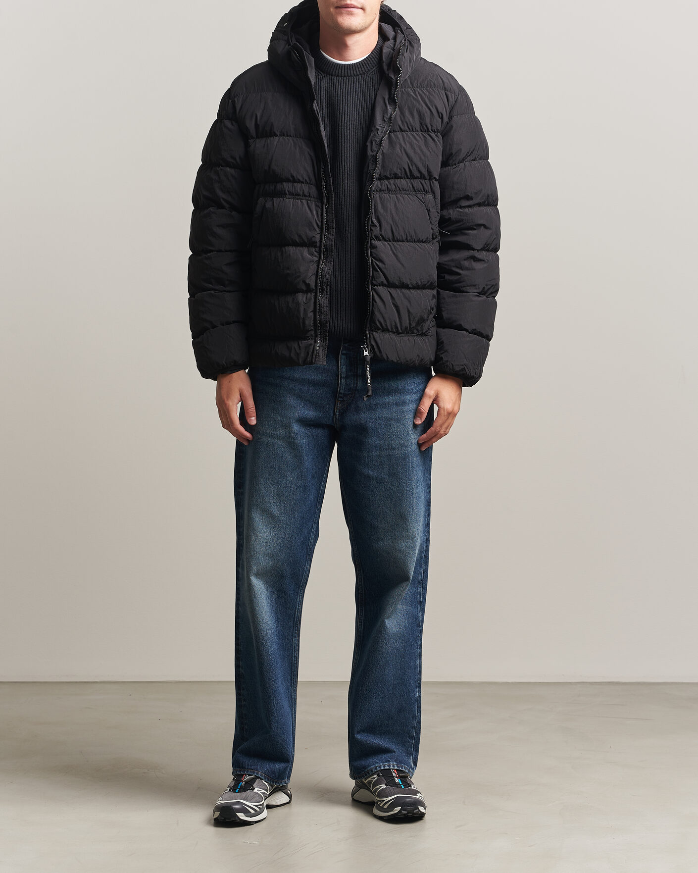 Heren | Jassen | C.P. Company | Chrome-R Goggle Down Jacket Black