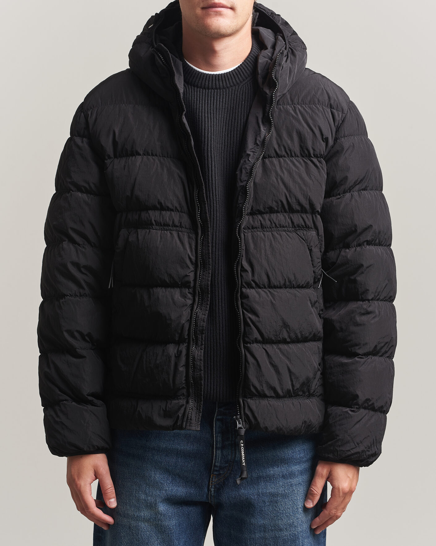Heren | Jassen | C.P. Company | Chrome-R Goggle Down Jacket Black