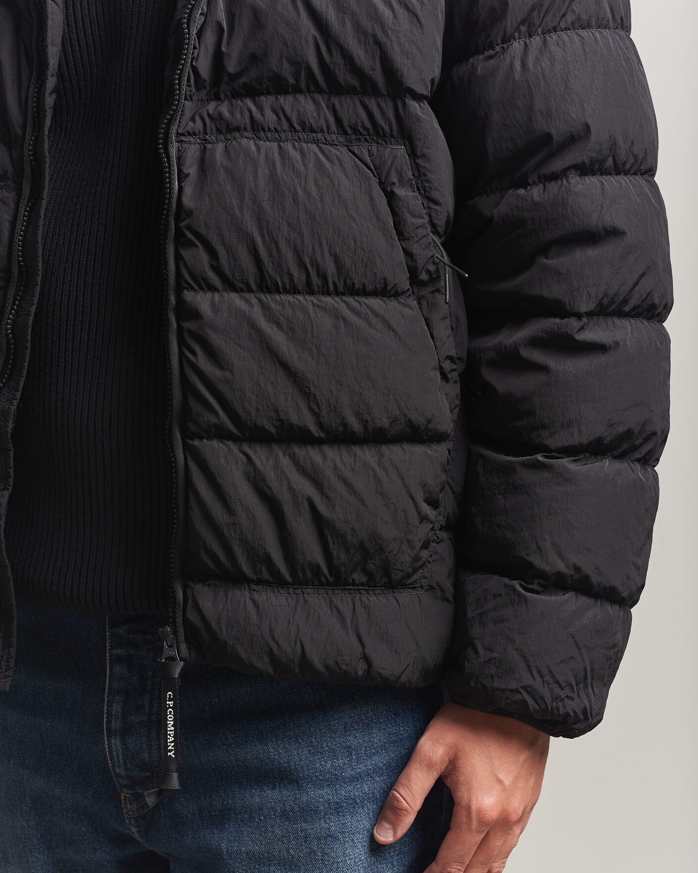 Heren | Jassen | C.P. Company | Chrome-R Goggle Down Jacket Black