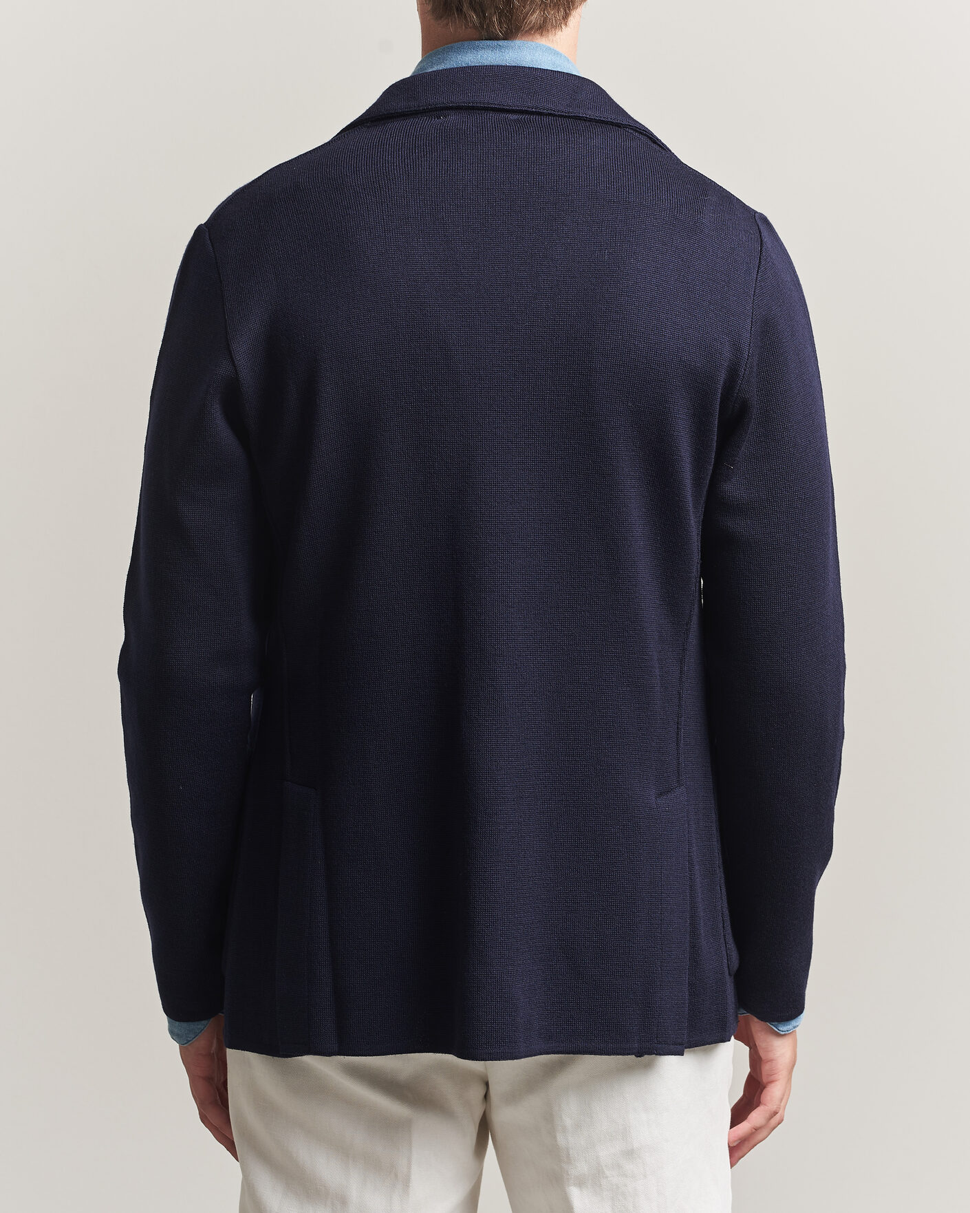 Heren | Blazers | Lardini | Knitted Wool Blazer Navy