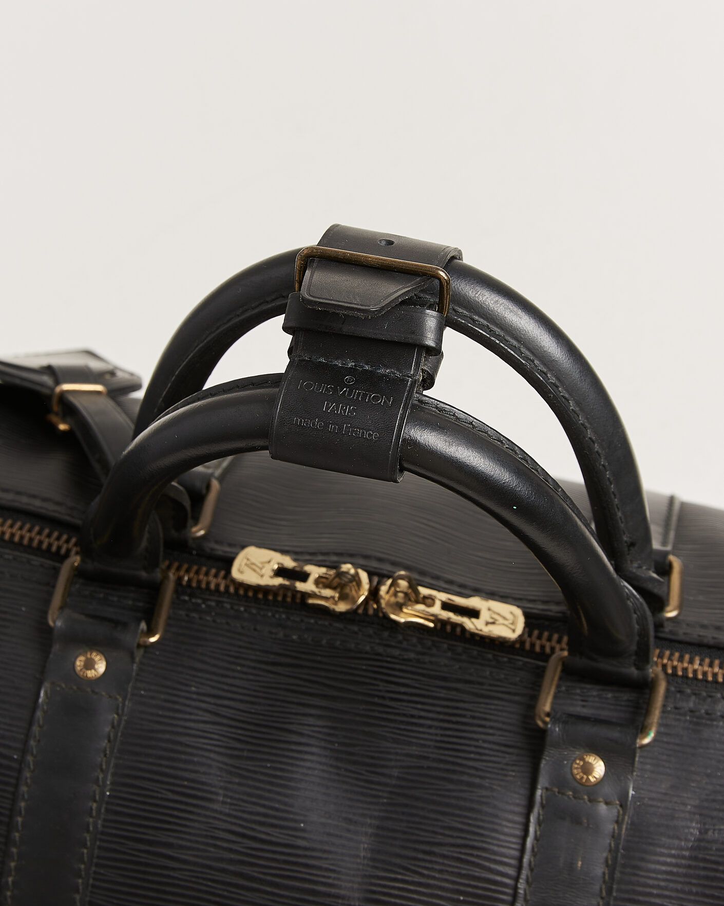 Heren | Louis Vuitton Pre-Owned Keepall 50 Epi Leather Black | Louis Vuitton Pre-Owned | Keepall 50 Epi Leather Black