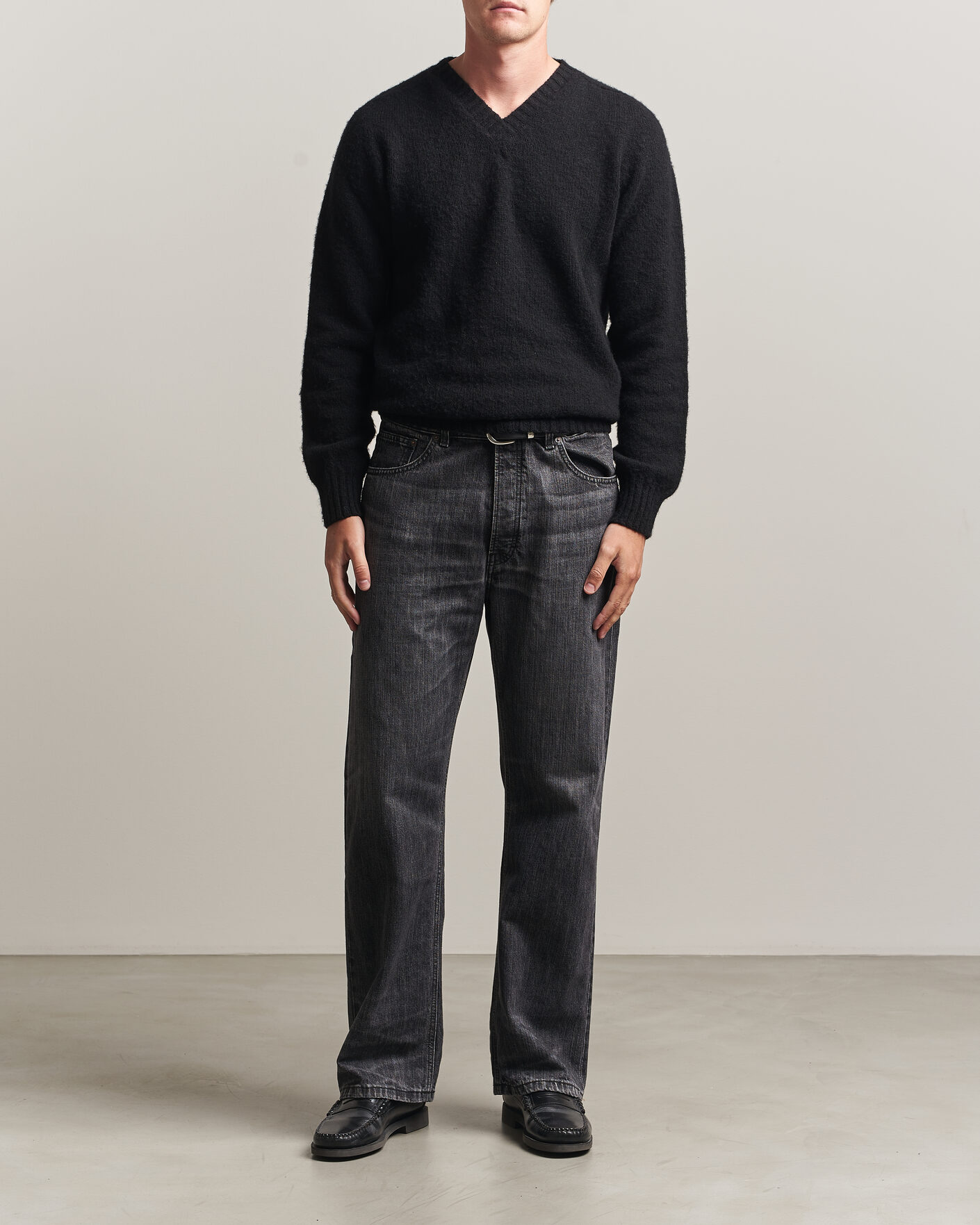 Heren | Broeken | Jeanerica | VM009 Vega Jeans Black Righe