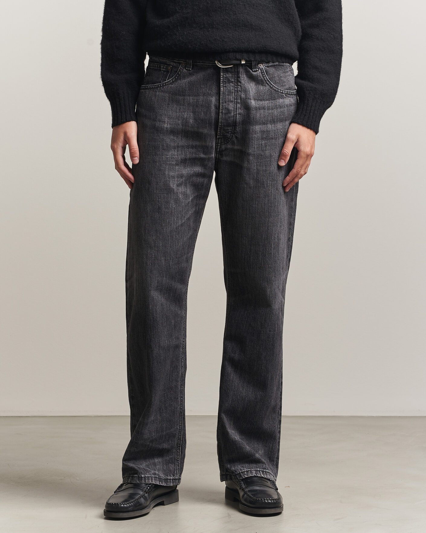 Heren | Jeans | Jeanerica | VM009 Vega Jeans Black Righe