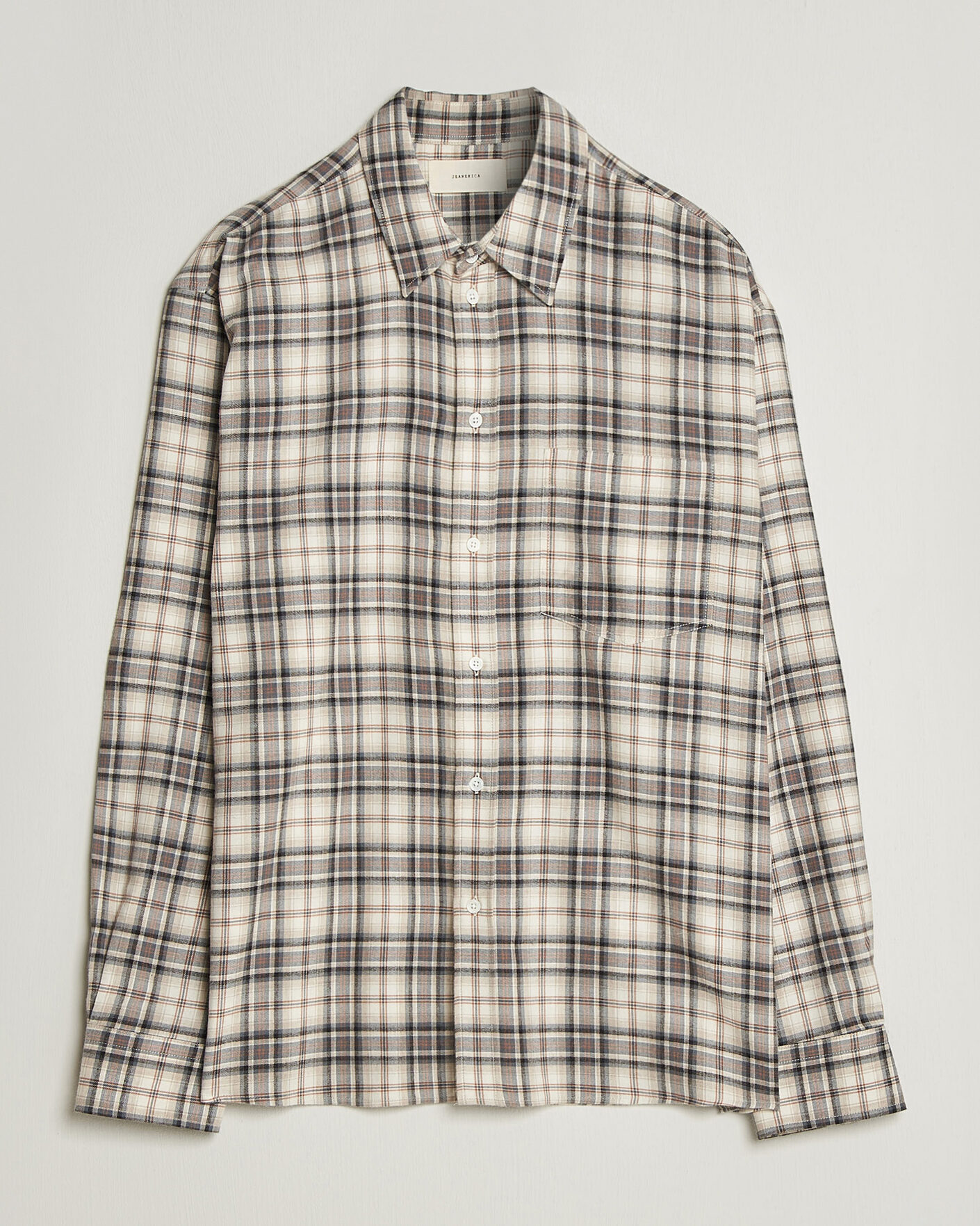 Heren | Overhemden | Jeanerica | Byron Checked Flannel Shirt Brown