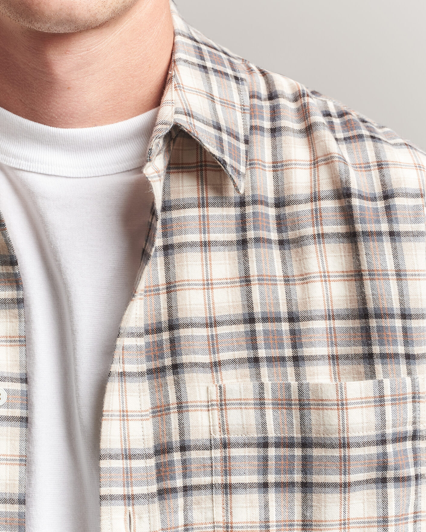 Heren | Overhemden | Jeanerica | Byron Checked Flannel Shirt Brown