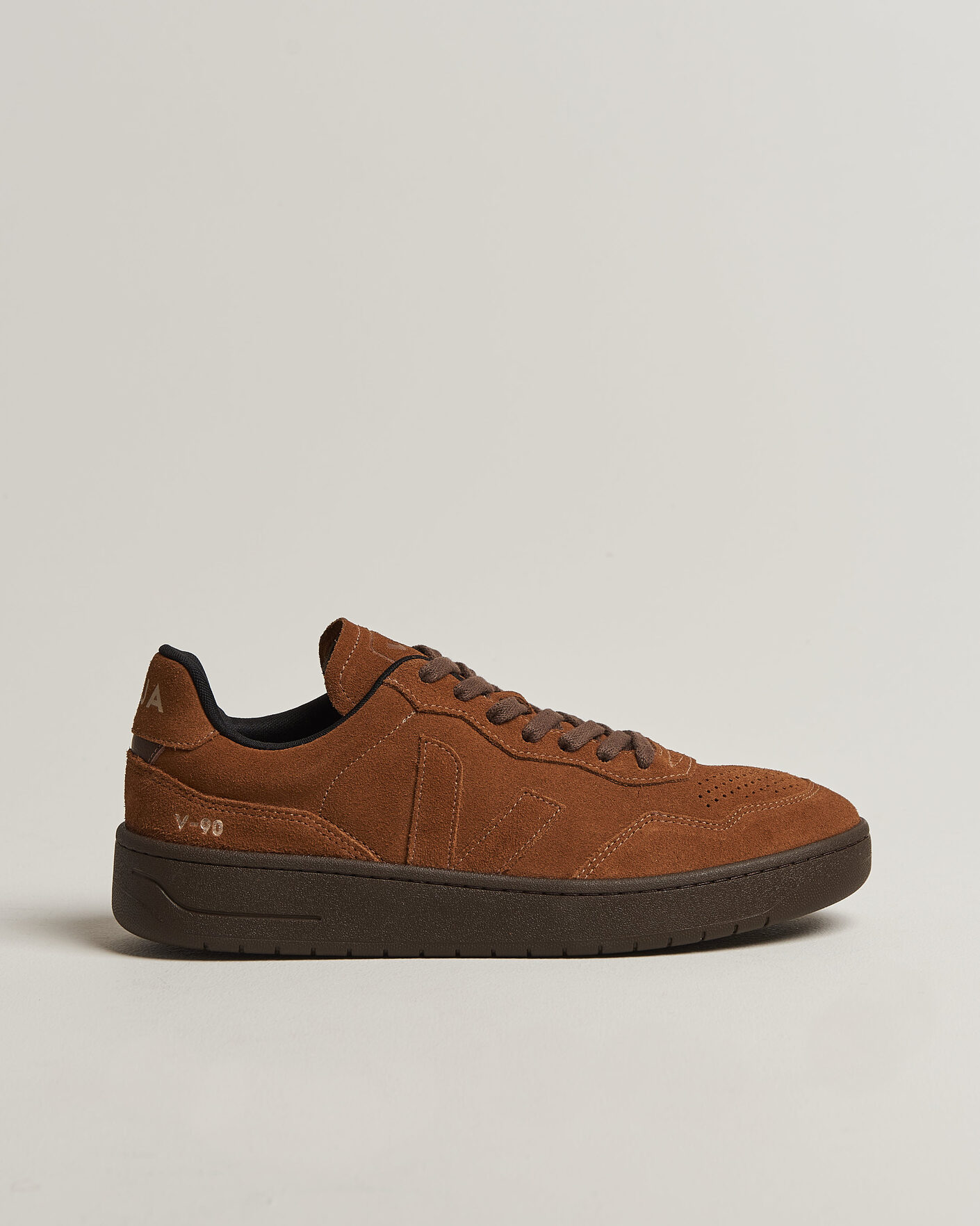 Heren | Sneakers | Veja | V-90 Suede Sneaker Full Cognac/Eagle