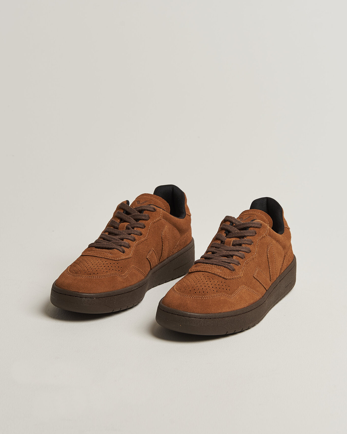 Heren | Sneakers | Veja | V-90 Suede Sneaker Full Cognac/Eagle