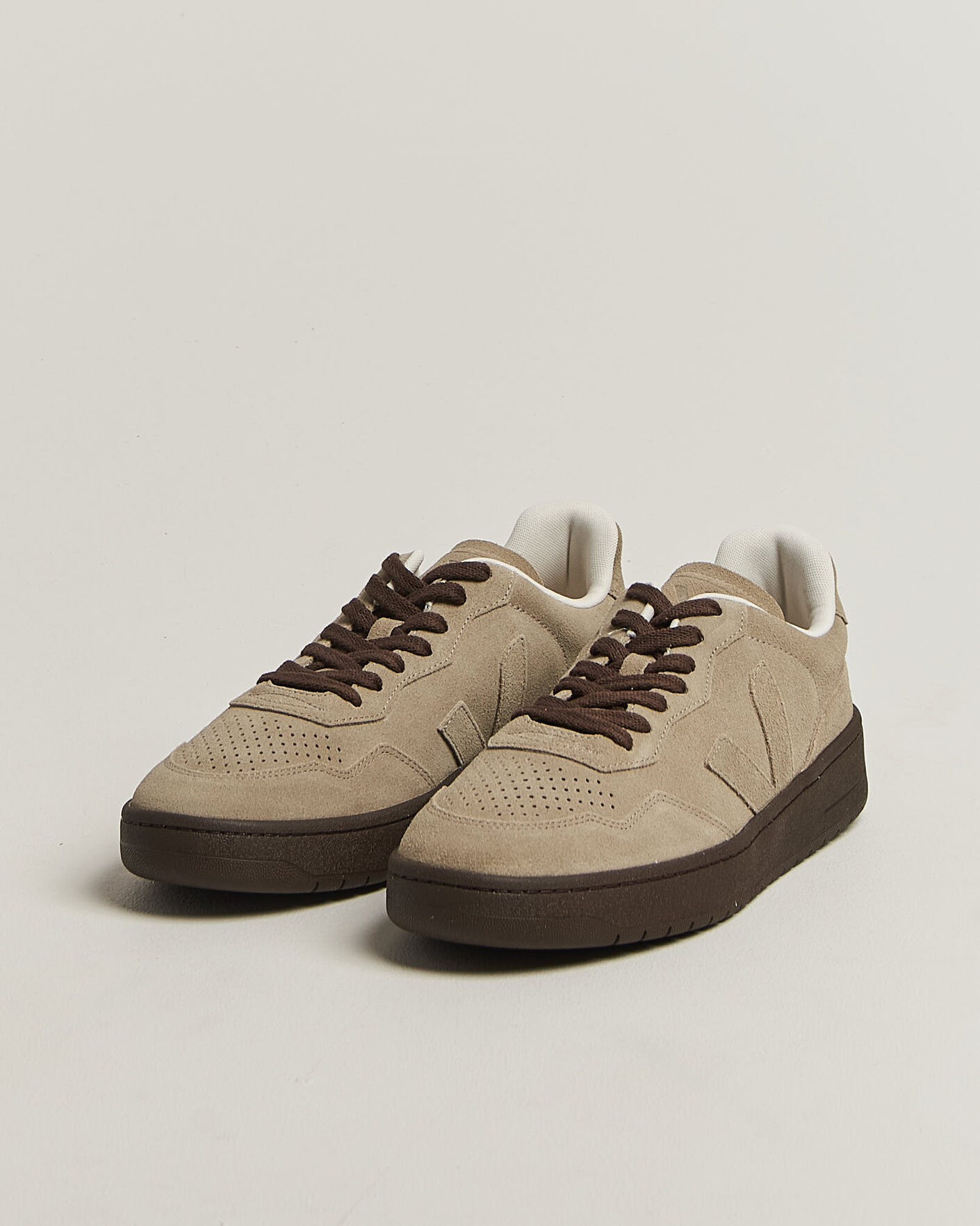 Heren | Sneakers | Veja | V-90 Suede Sneaker Taupe/Eagle