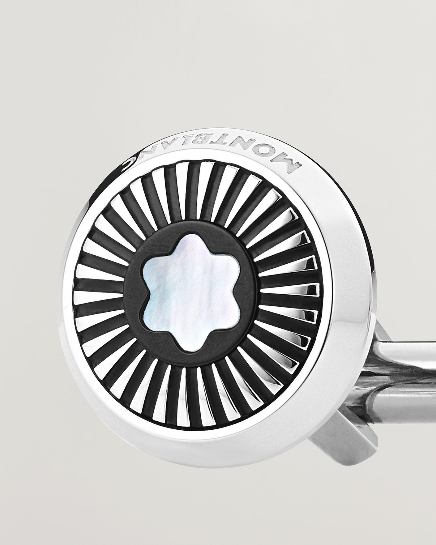 Heren | Manchetknopen | Montblanc | Ray Pattern Mother-of-Pearl Snowcap Cufflinks