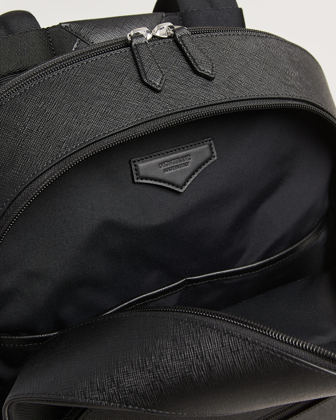 Heren | Montblanc Sartorial Large Backpack 3 Compartments Black | Montblanc | Sartorial Large Backpack 3 Compartments Black