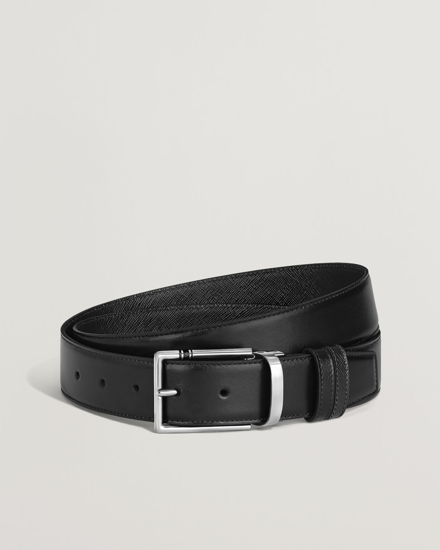 Heren | Riemen | Montblanc | 35mm Reversible Calf/Sartorial Belt Black