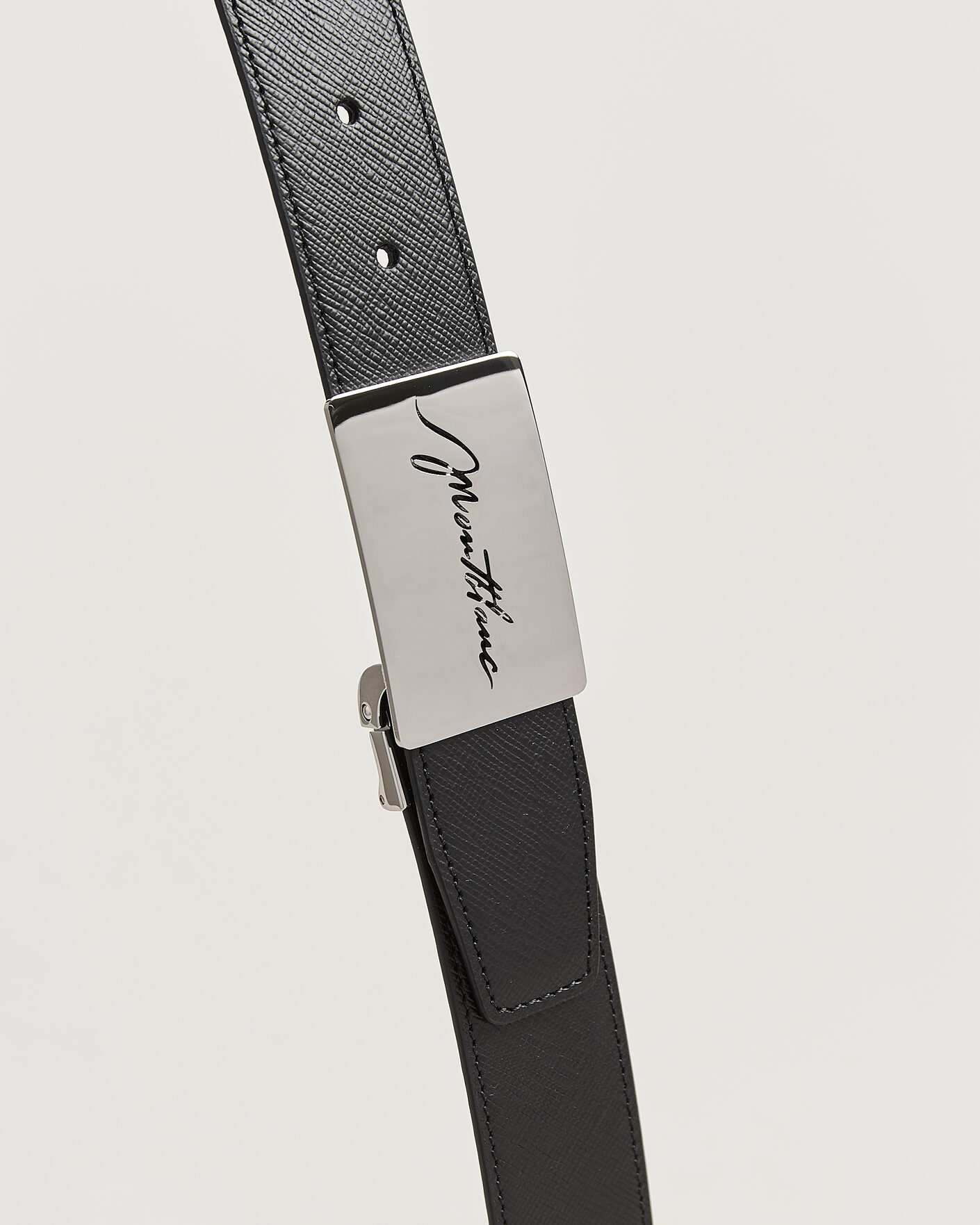 Heren | Riemen | Montblanc | 35mm Reversible Sartorial/Calf Logo Belt Black