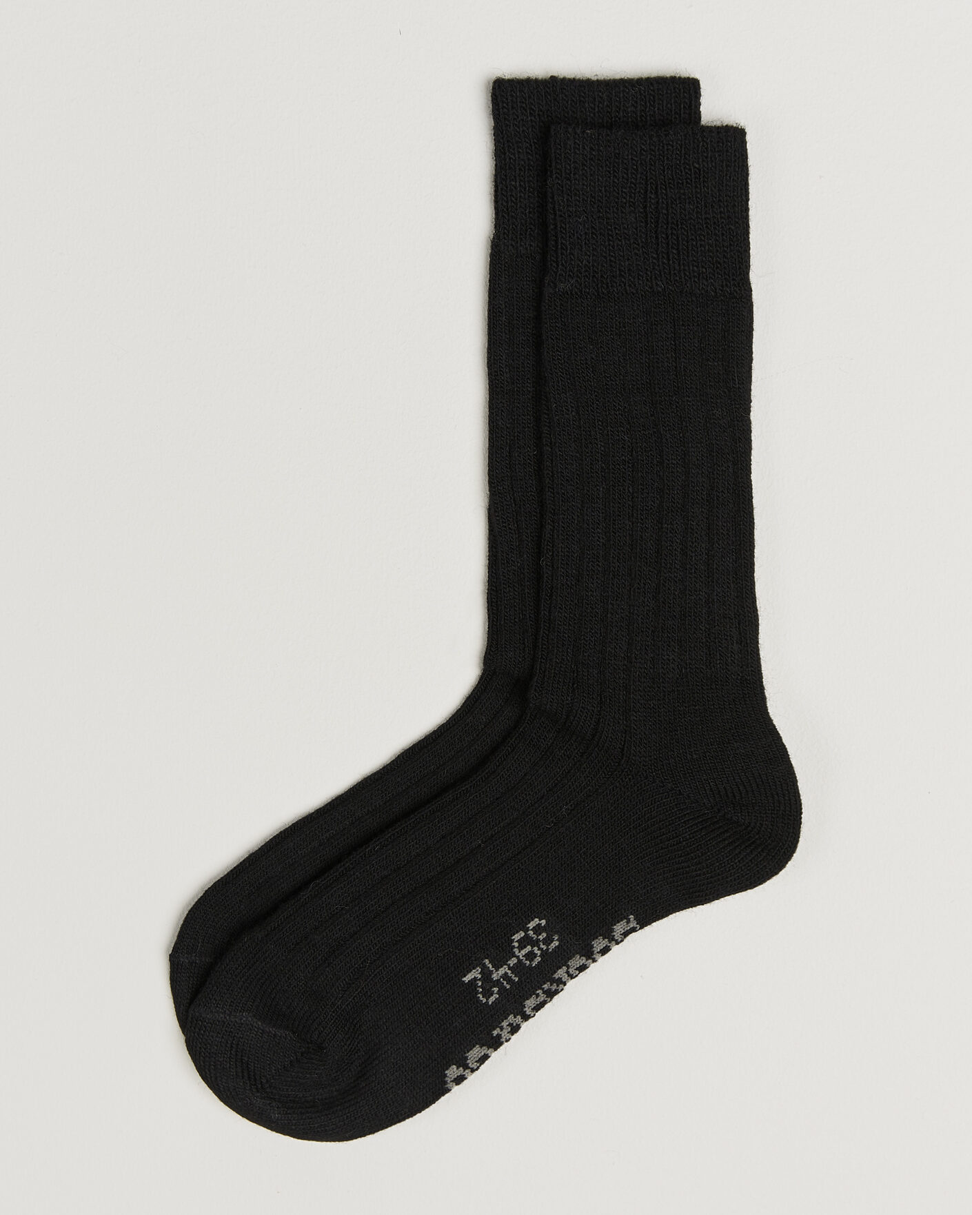 Heren | Ondergoed | Alpacasocks & Co | 2-Pack Ribbed Alpacka Wool Socks Black