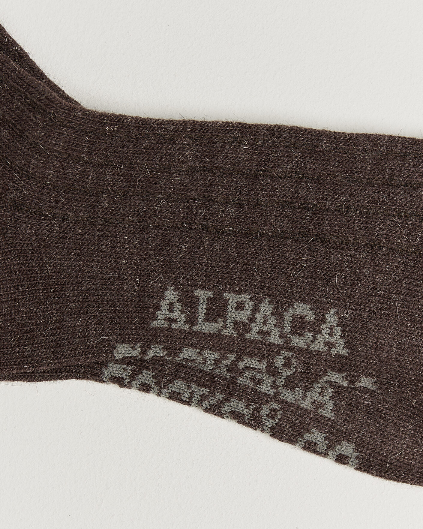 Heren | Ondergoed | Alpacasocks & Co | 2-Pack Ribbed Alpacka Wool Socks Cacao