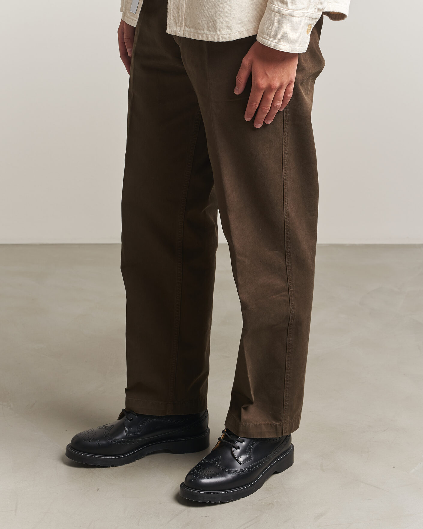 Heren | Brogues | Solovair | American Brogue Shoe Black Shine