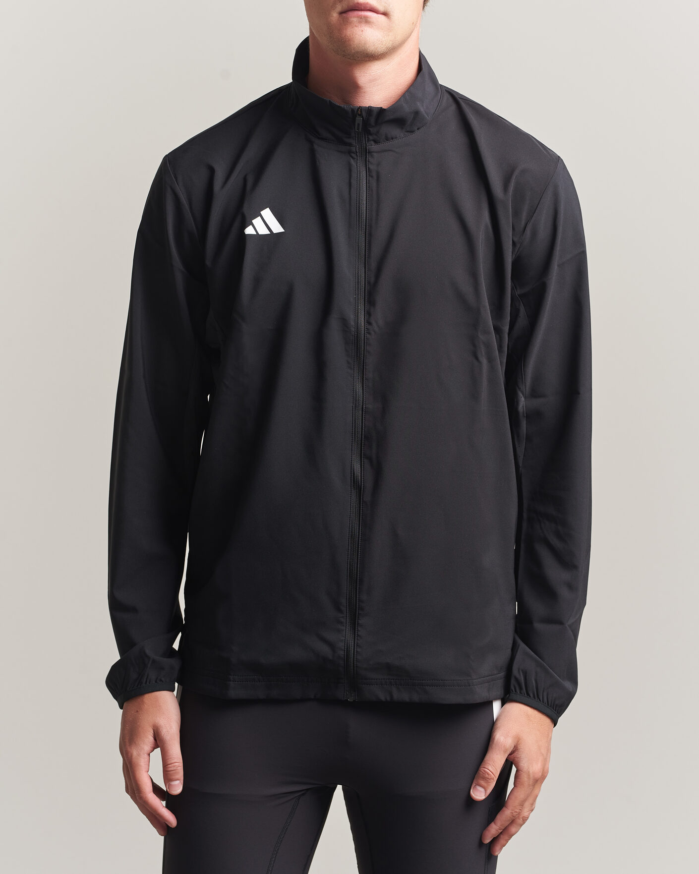 Heren | Truien | adidas Performance | Adizero Running Full Zip Black
