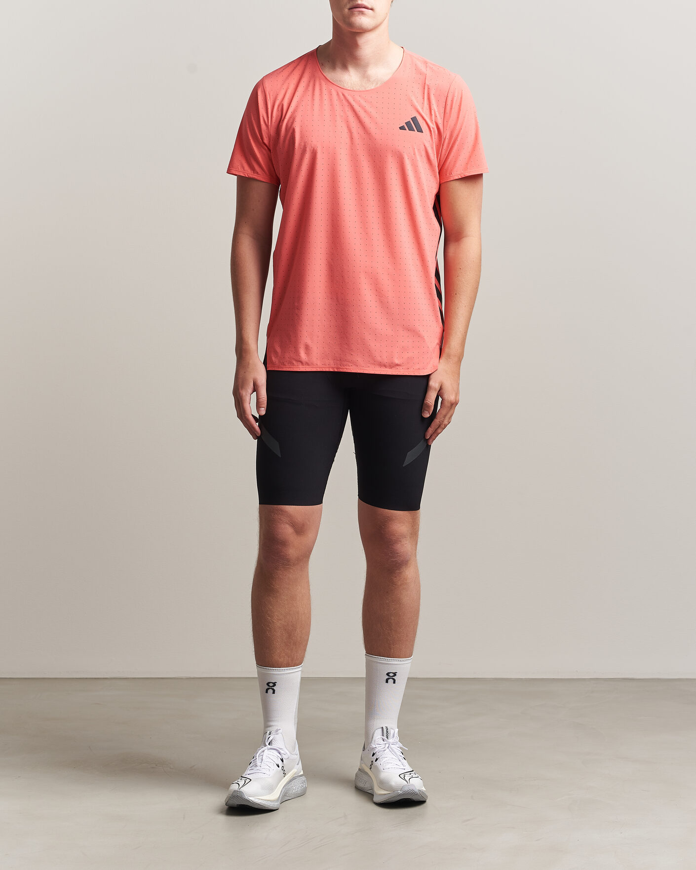Heren | T-shirts | adidas Performance | Adizero Running T-Shirt Red