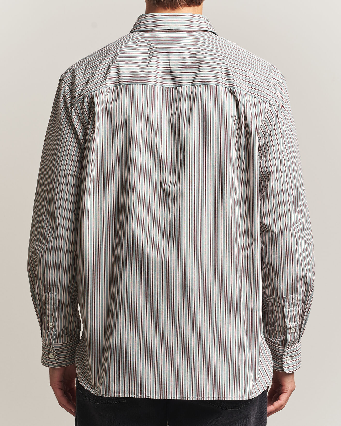 Heren | Overhemden | A.P.C. | Malo Cotton Striped Shirt Almond Green