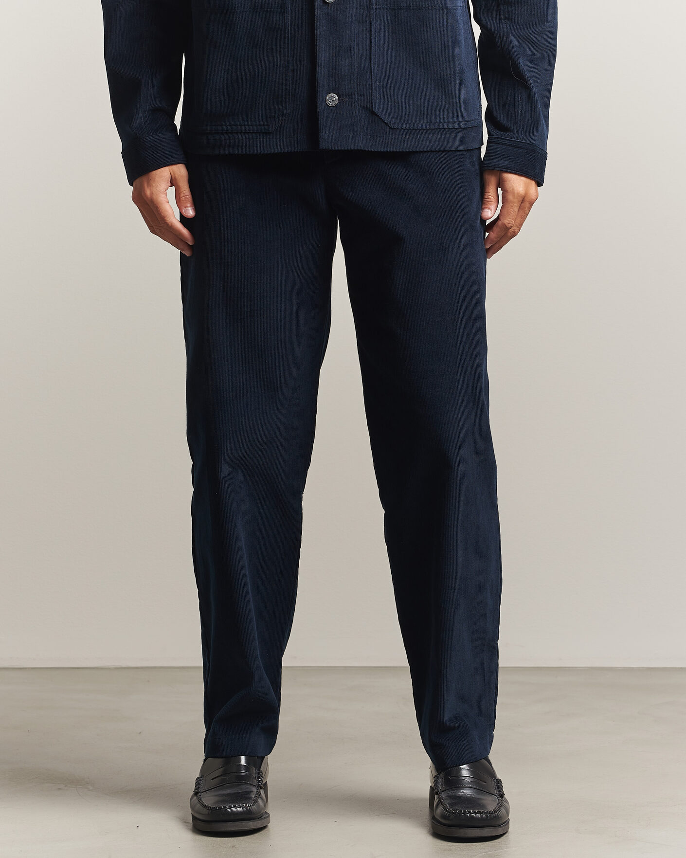 Heren | Broeken | A.P.C. | Lawrence Corduroy Trousers Dark Navy