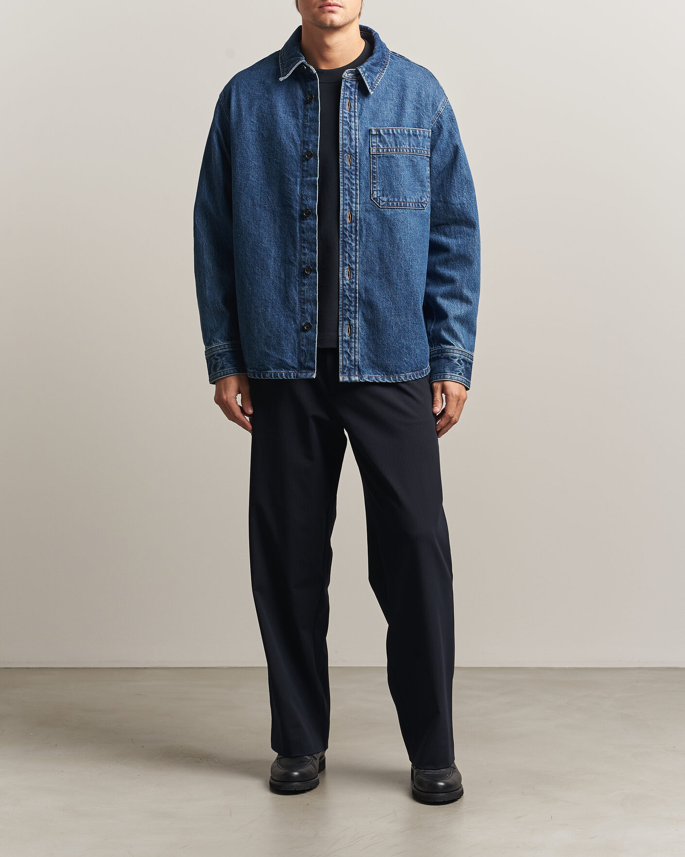 Heren | Overhemden | A.P.C. | Basile Denim Overshirt Washed Indigo