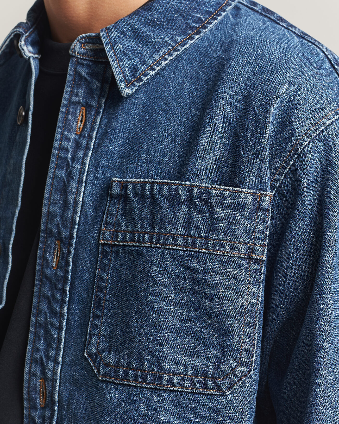 Heren | Overhemden | A.P.C. | Basile Denim Overshirt Washed Indigo