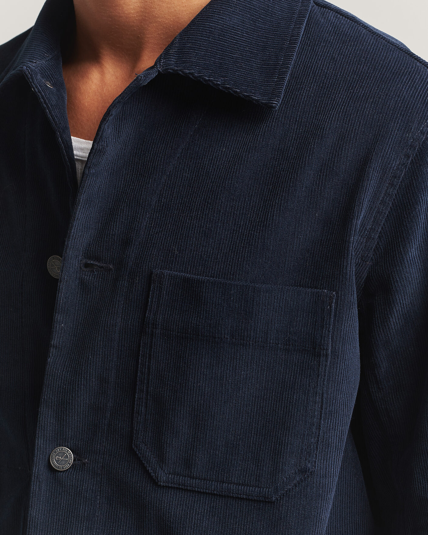 Heren | Overhemden | A.P.C. | New Rodney Corduroy Overshirt Dark Navy