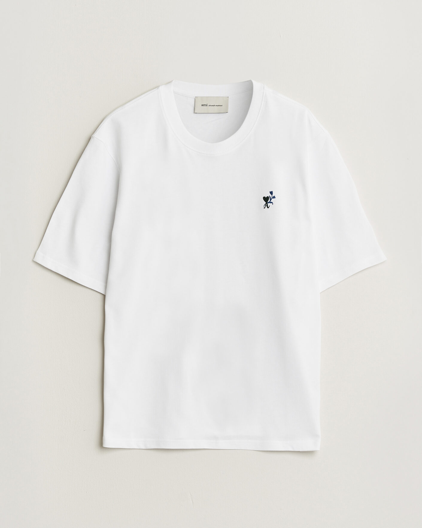 Heren | T-shirts | AMI | Tulip Logo T-Shirt White