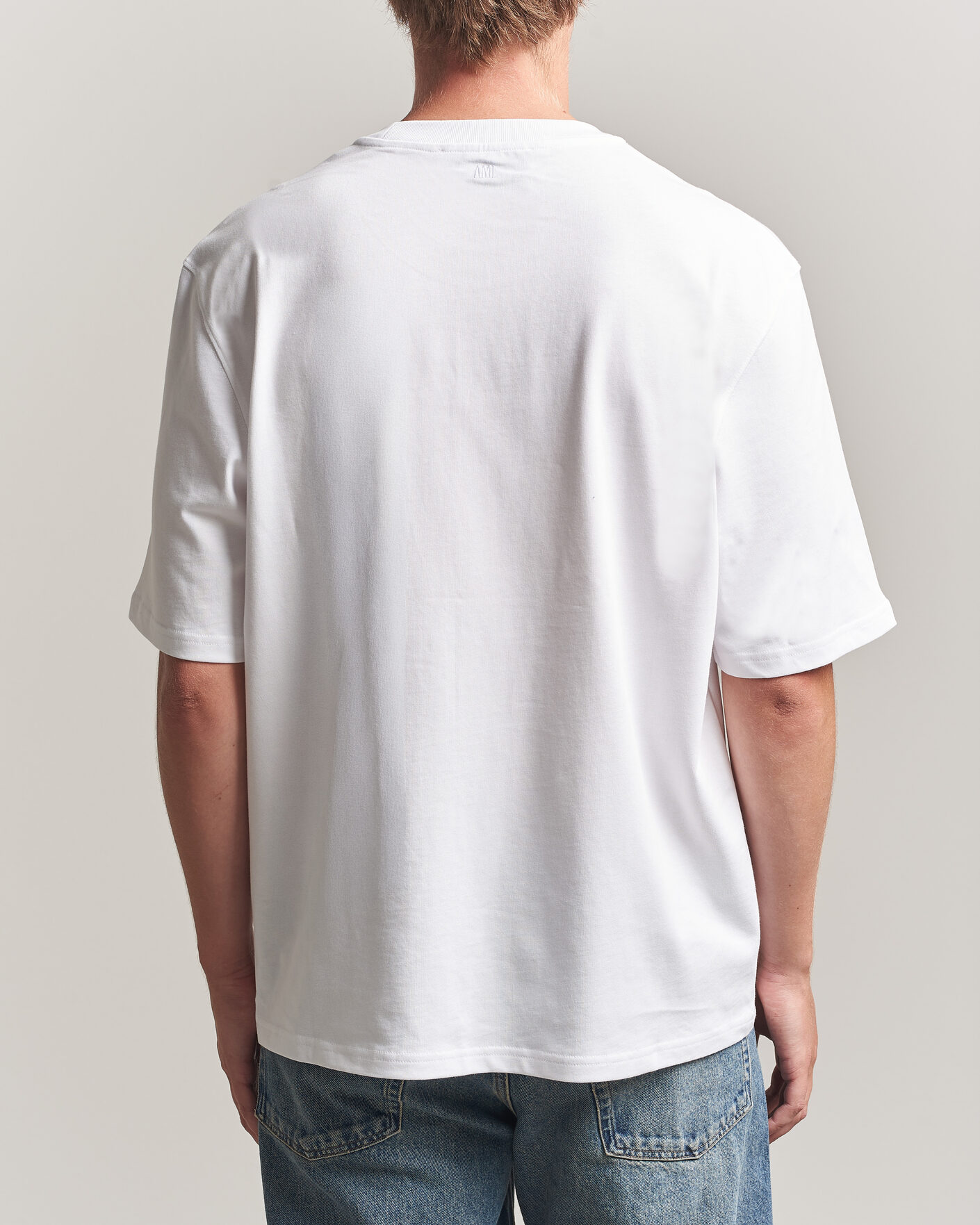 Heren | T-shirts | AMI | Tulip Logo T-Shirt White