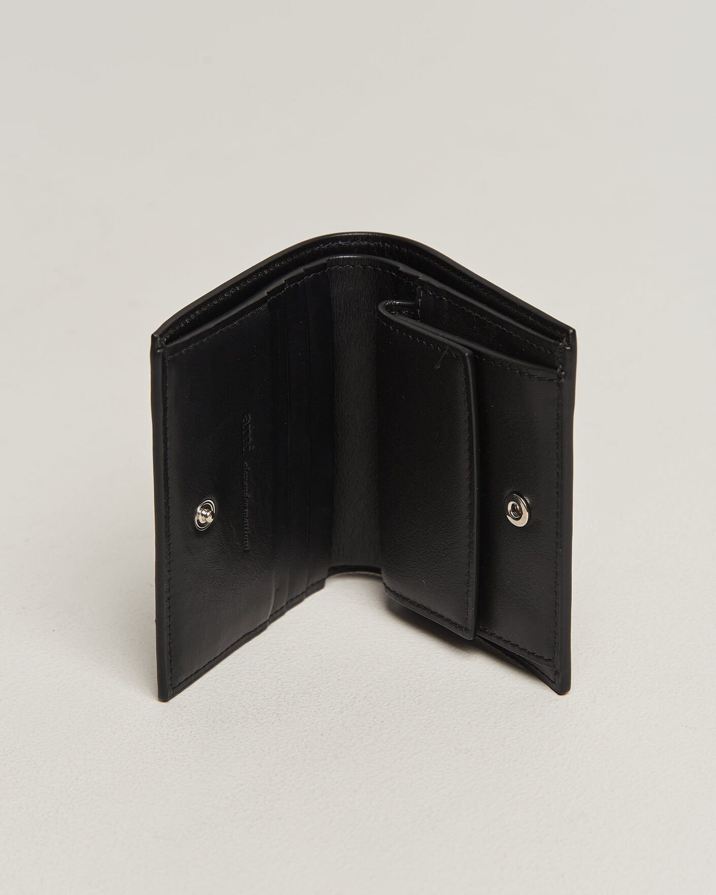 Heren | Portemonnees | AMI | Tonal Heart Logo Wallet Black