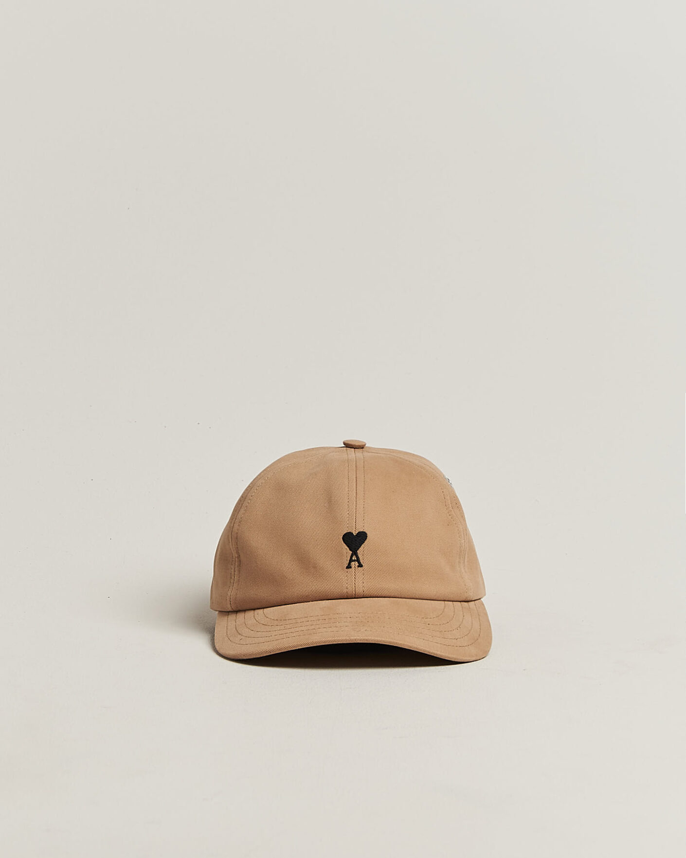 Heren | Hoeden en petten | AMI | Contrasted Heart Logo Cap Beige Mastic