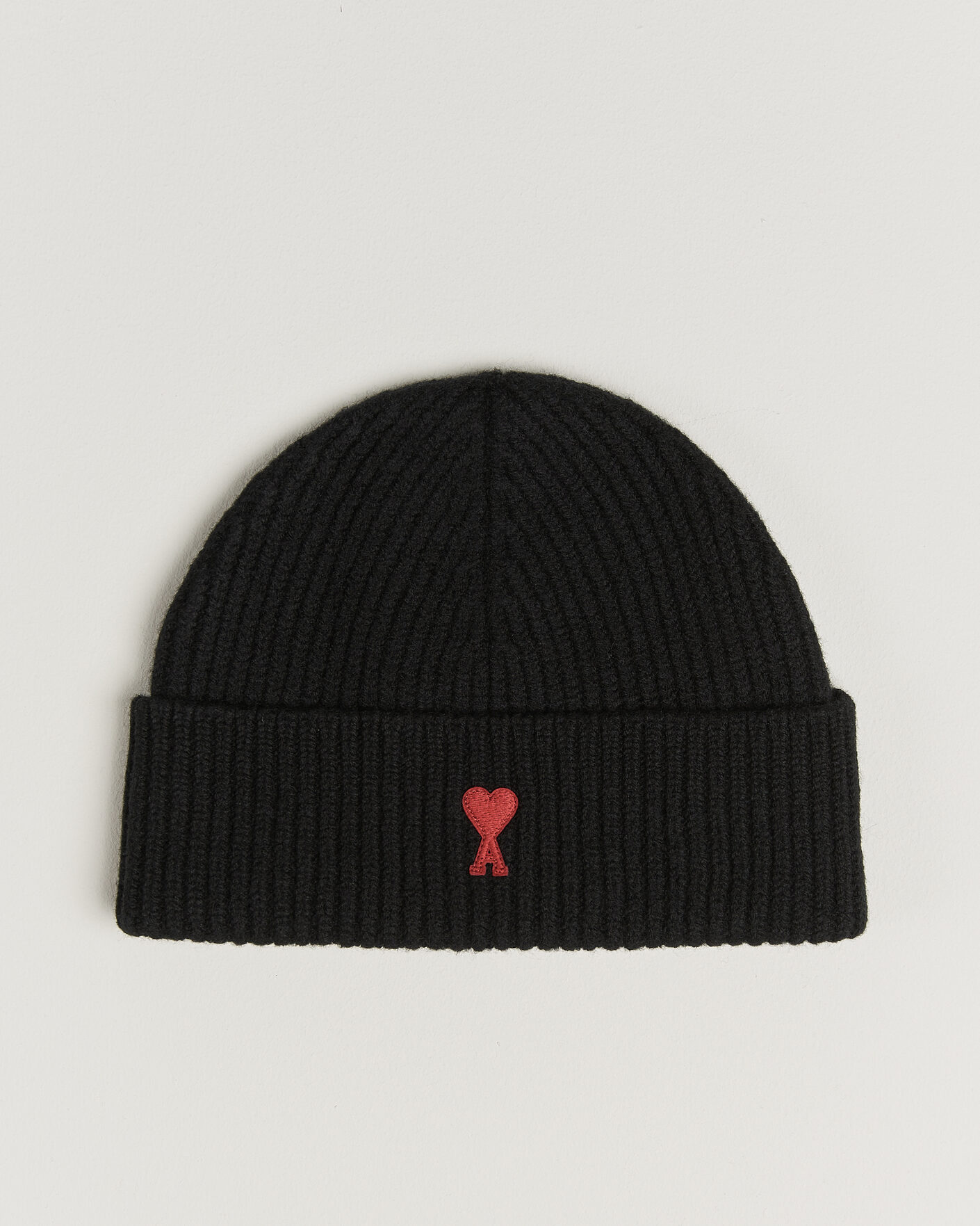 Heren | Mutsen | AMI | Heart Logo Beanie Black