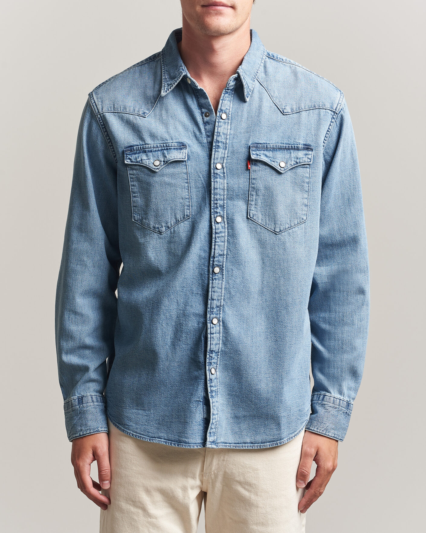 Heren | Overhemden | Levi's | Barstow Western Standard Shirt Blue Sky Mountain Light