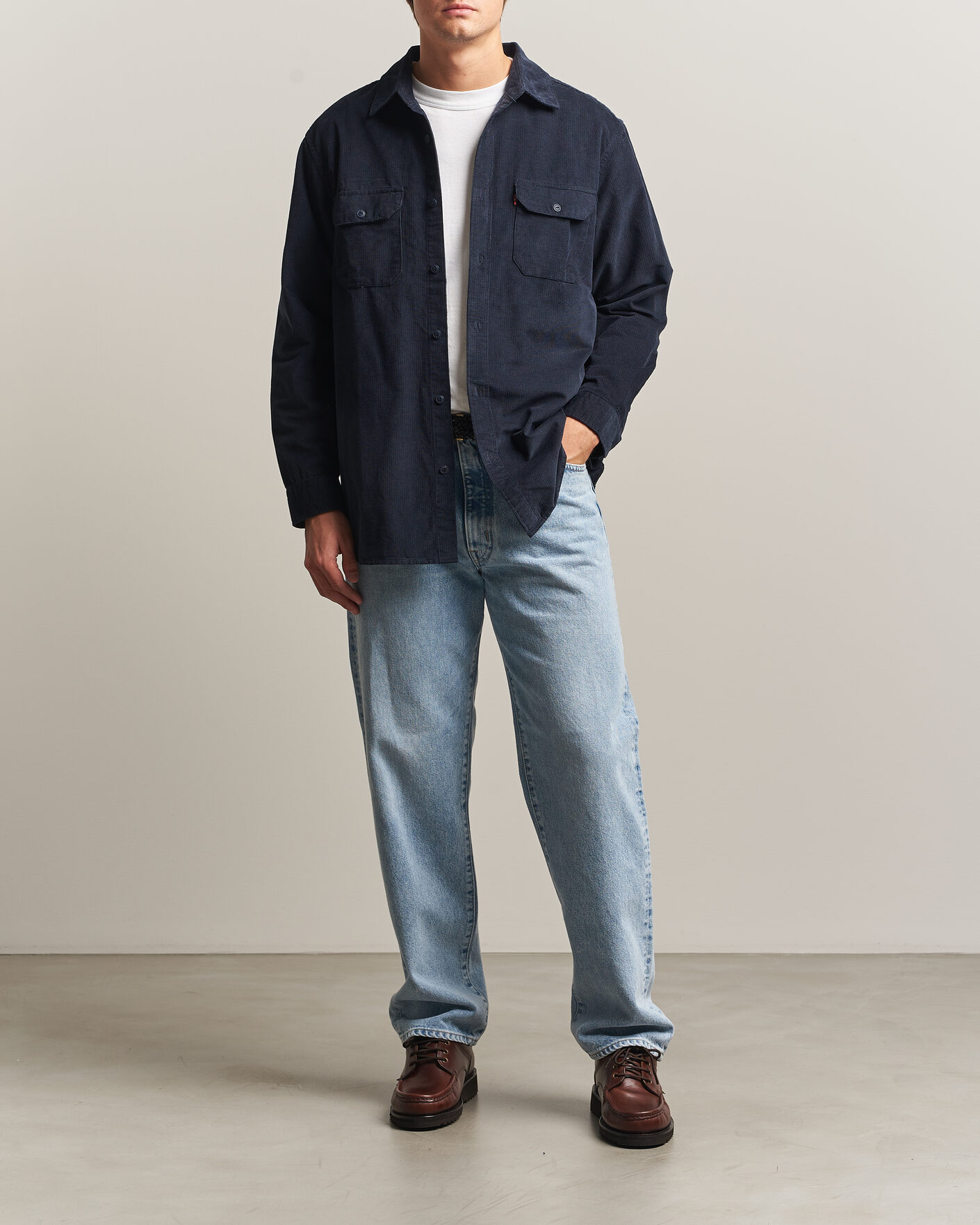 Heren | Overhemden | Levi's | Jackson Corduroy Worker Shirt Nightfall Navy